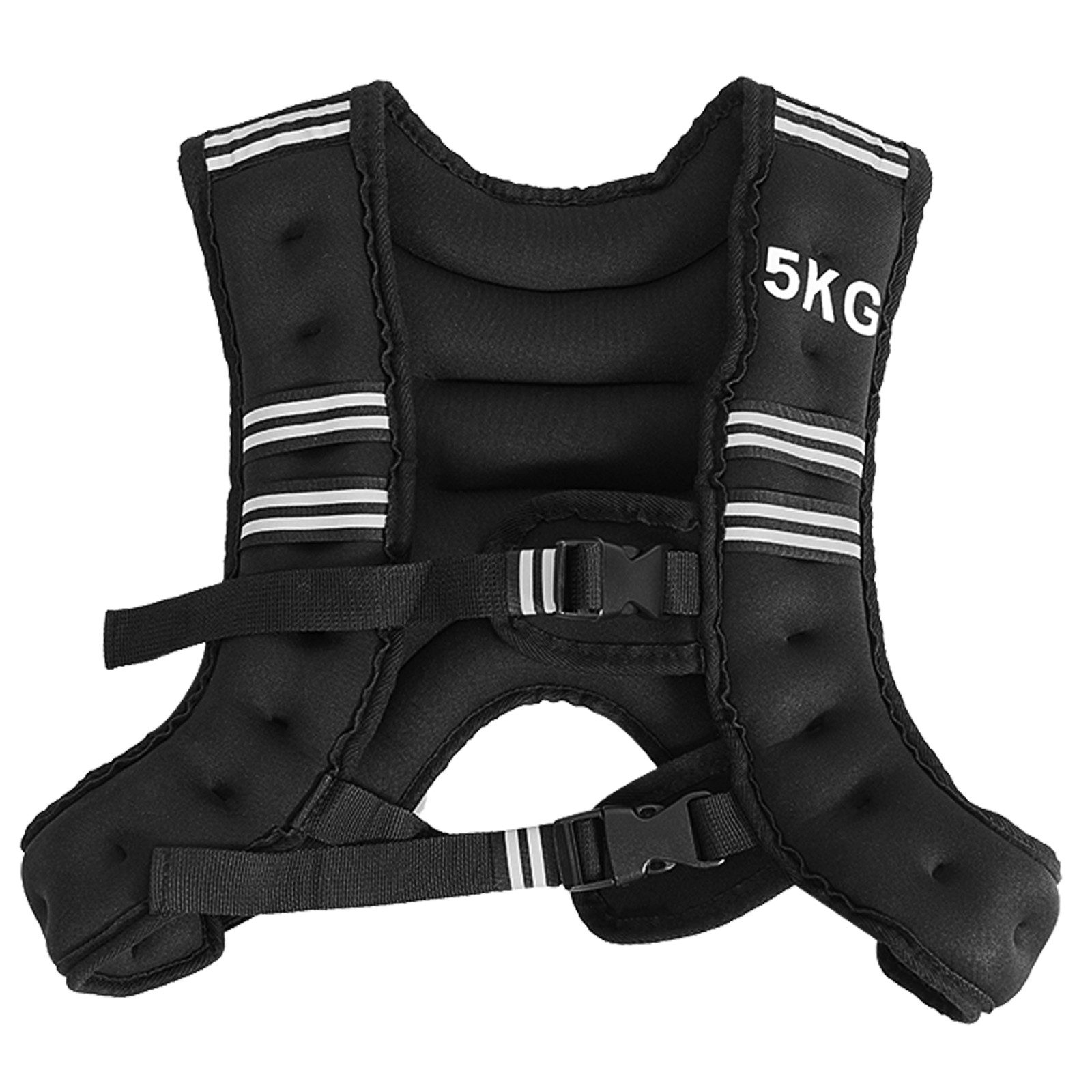 COSTWAY Gewichtsweste Trainingsweste, mit Reflexstreifen und Verstell-Riemen