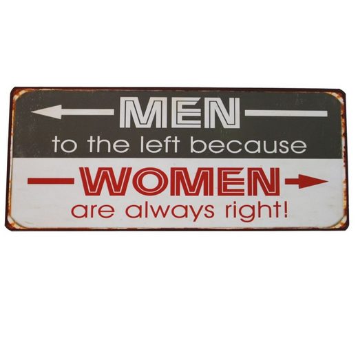 Lafinesse Metallschild »LaFinesse - Women are always right