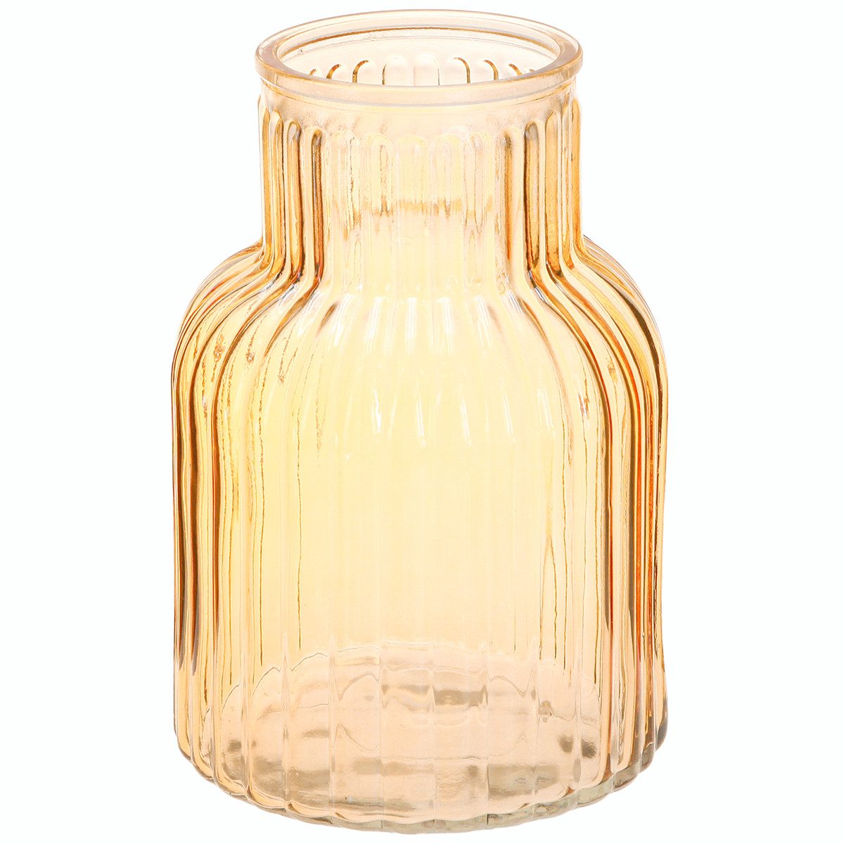 Florists Products Tischvase Glasvase im Retro-Design mit dekorativen Rillen
