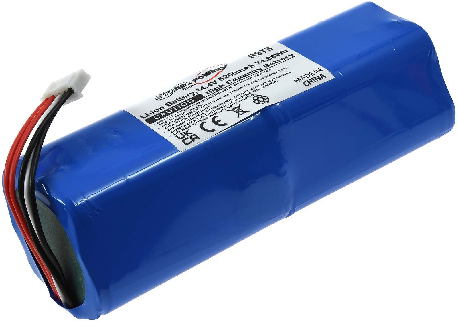 Powery Akku für Ecovacs Deebot Ozmo 950 DX9G Staubsauger-Akku 5200 mAh (14.4 V)