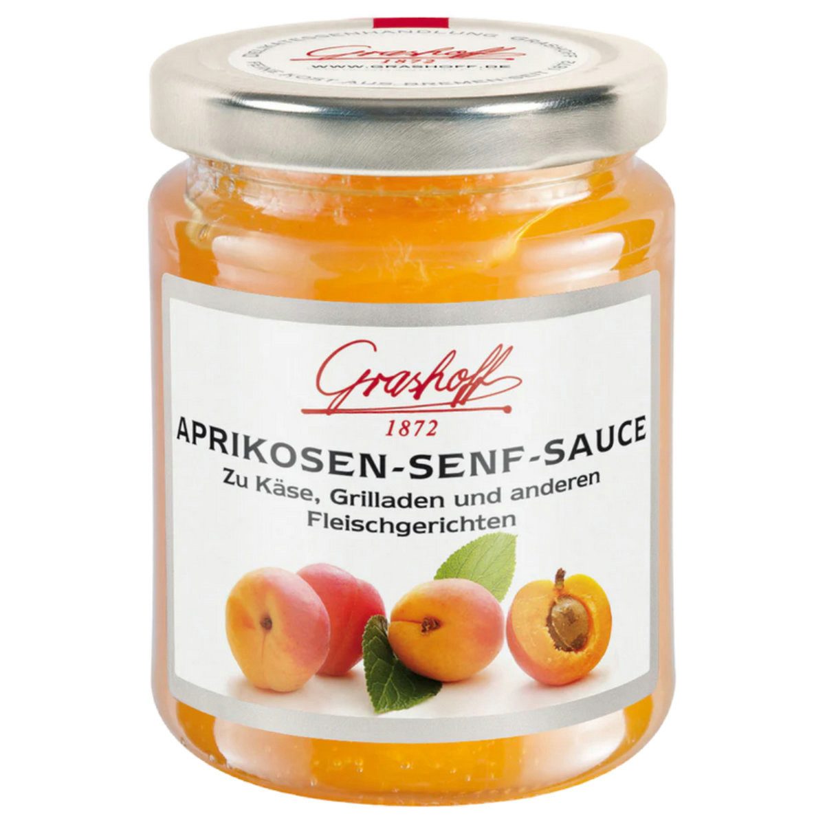 Grashoff Saucen, Grashoff Aprikosen Senf Sauce für Fleischgerichte 200ml 3er Pack