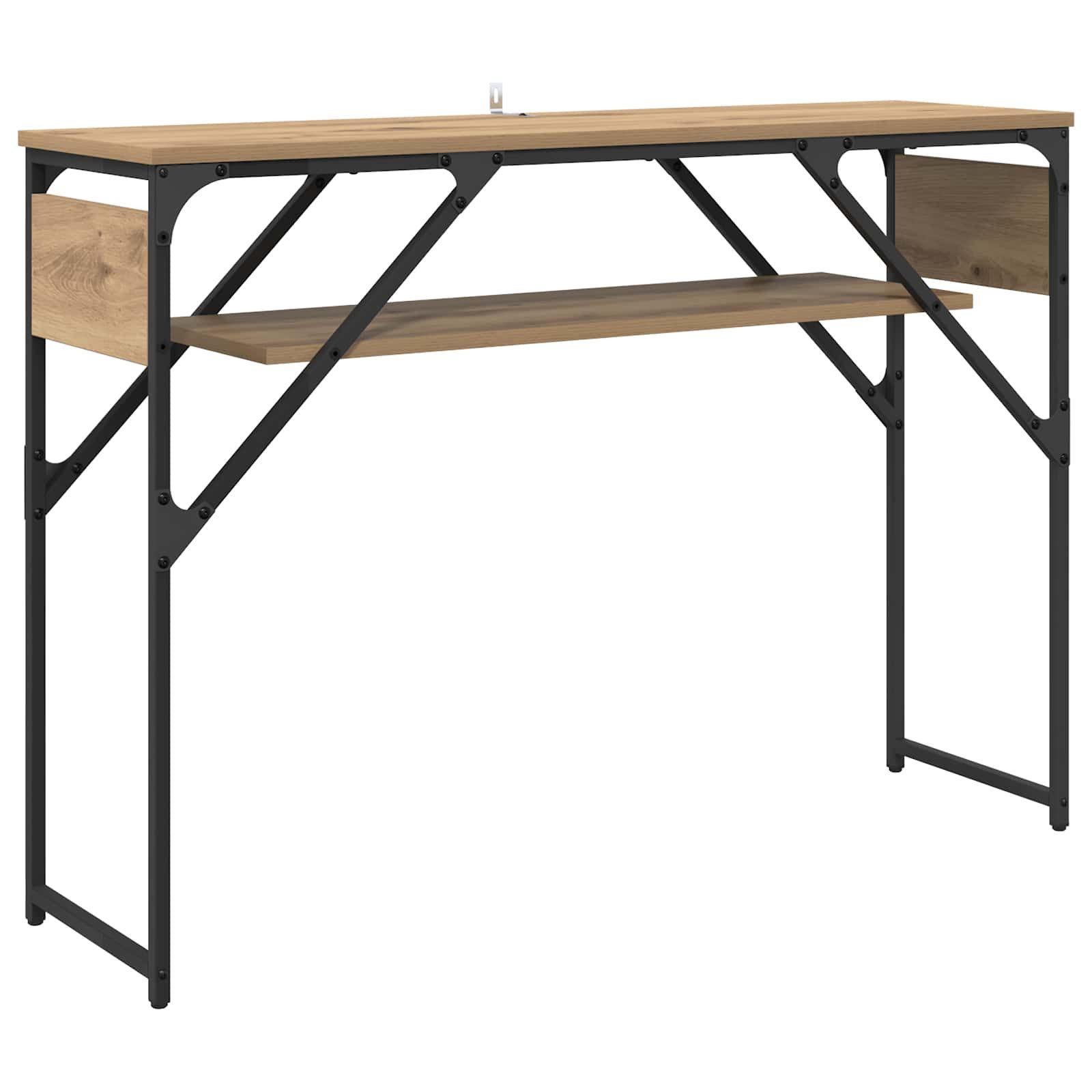 vidaXL Schreibtisch Konsolentisch Artisan-Eiche Holzwerkstoff 105x30x75cm (1-St)