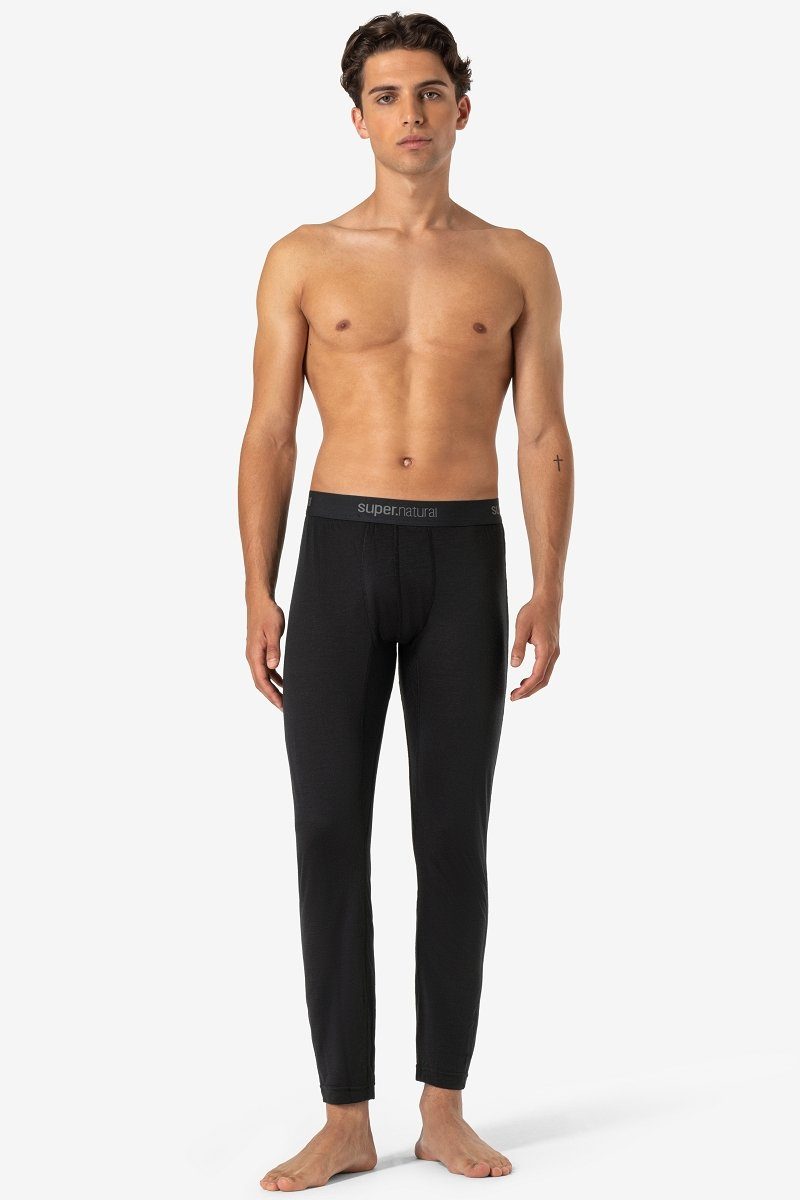 SUPER.NATURAL Thermounterhose für Herren, Merino M TUNDRA175 TIGHT funktioneller Merino-Materialmix