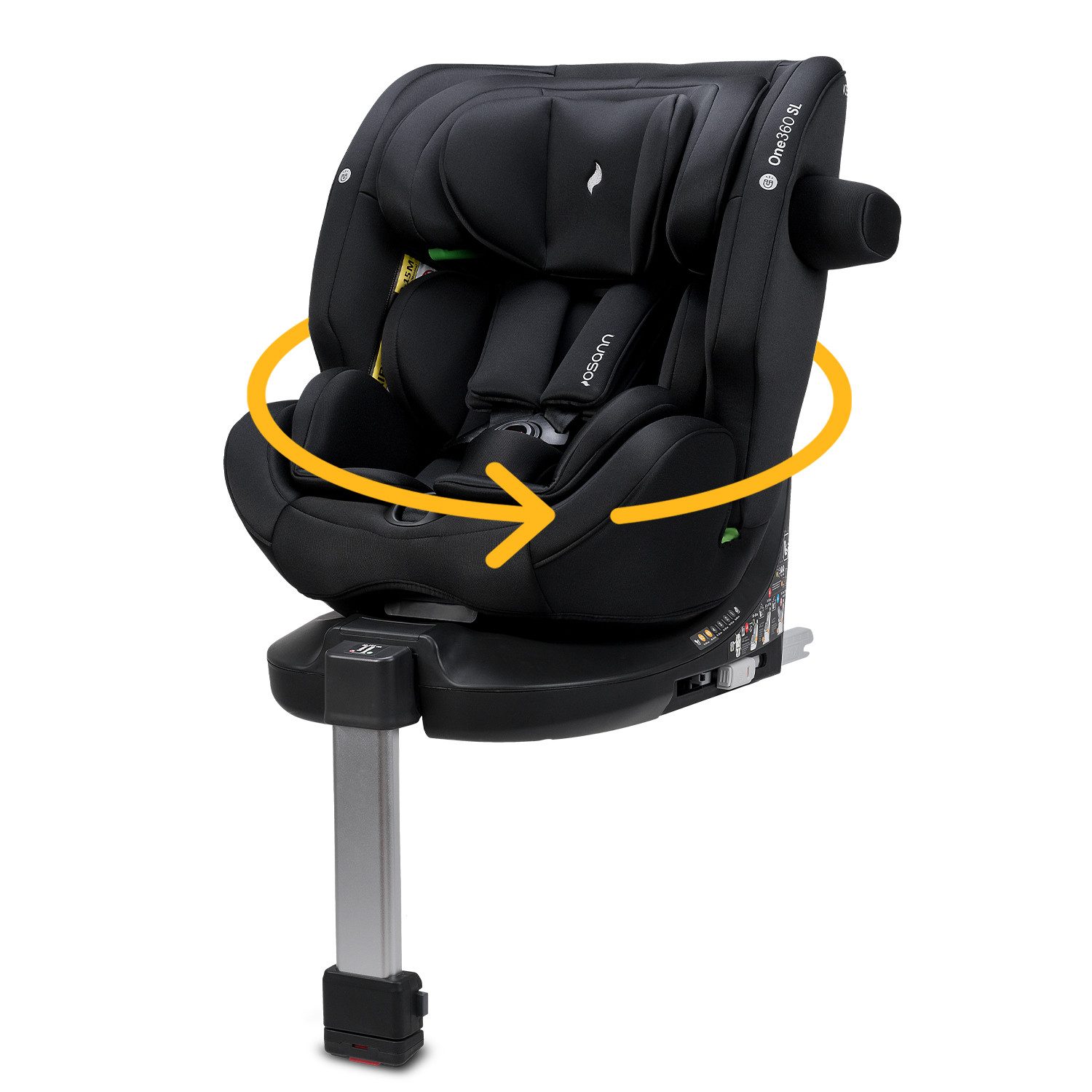 Osann Autokindersitz One360 SL, ab: Geburt, bis: 12 Jahre, ab: 40 cm, bis: 150 cm, 360° drehbarer Reboarder Kindersitz Isofix,40-150 cm, Baby Autositz
