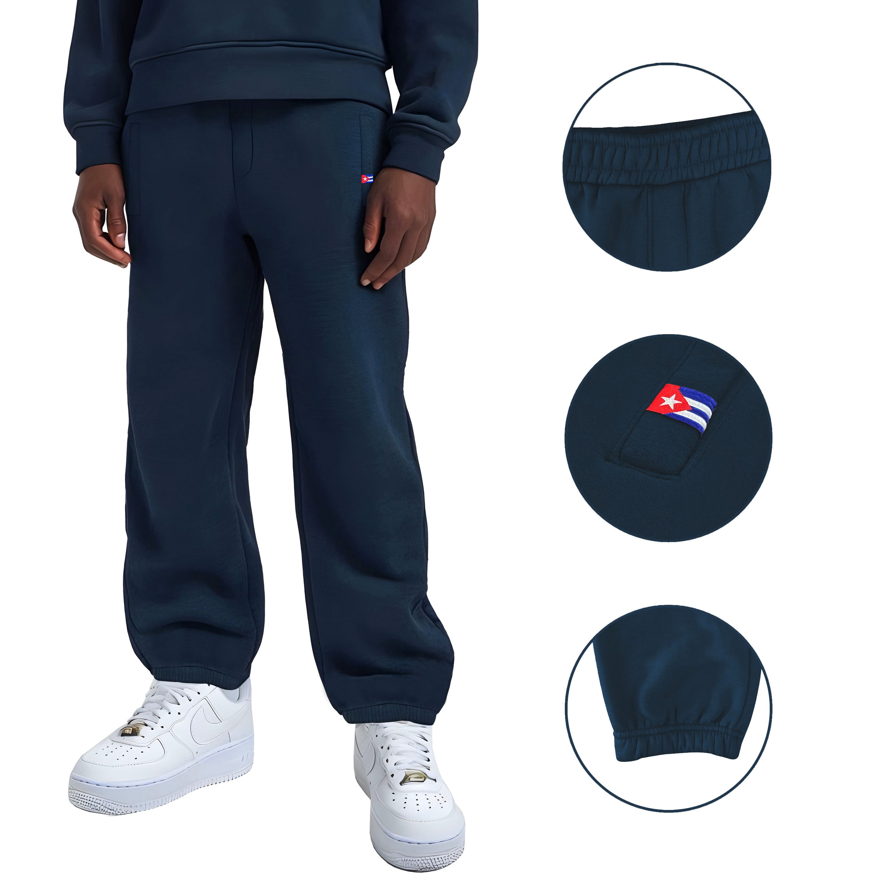 CUBAIANS Jogginghose Caonao Herren Baggy Pant Hose Freizeit Loose Fit Sweat günstig online kaufen
