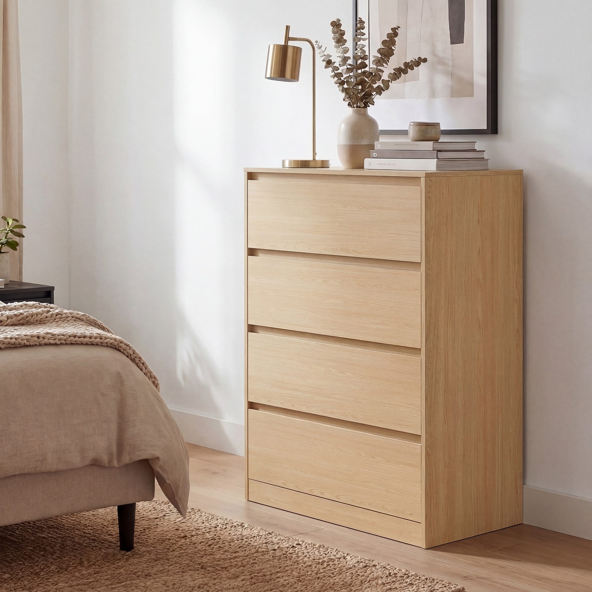 VASAGLE Kommode, mit 3 / 4 / 5 Schubladen, Komodenschrank, Schubladenschrank