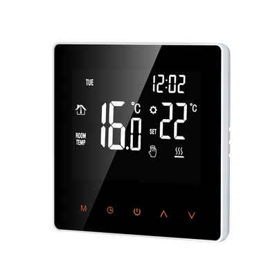 Welikera Raumthermostat Temperaturregler LCD-Display Touchscreen, programmierbar, 16A