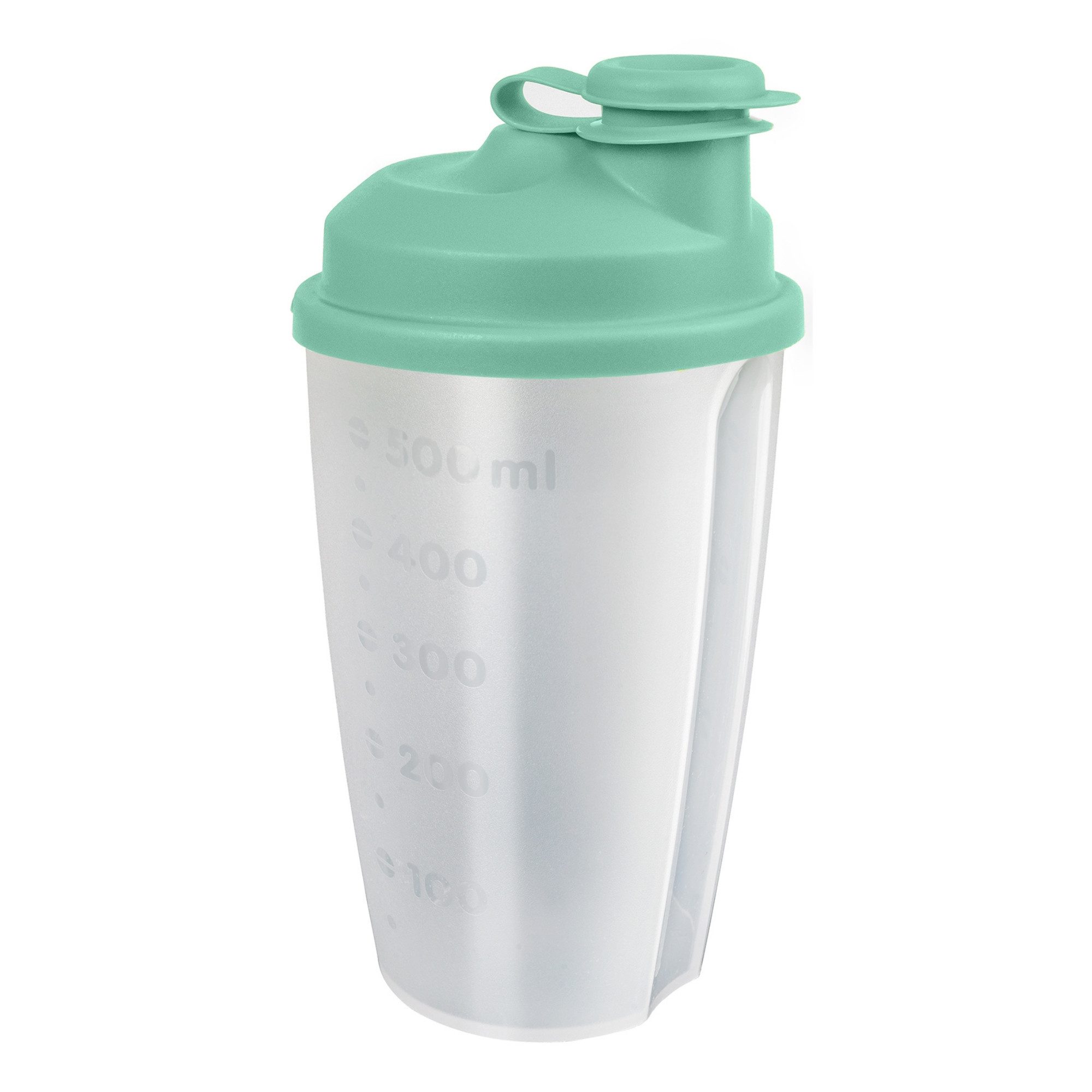 WESTMARK Dressing Shaker mit Mess-Skala, Mix- und Schüttelbecher, herausnehmbarer Mixscheibe, PP