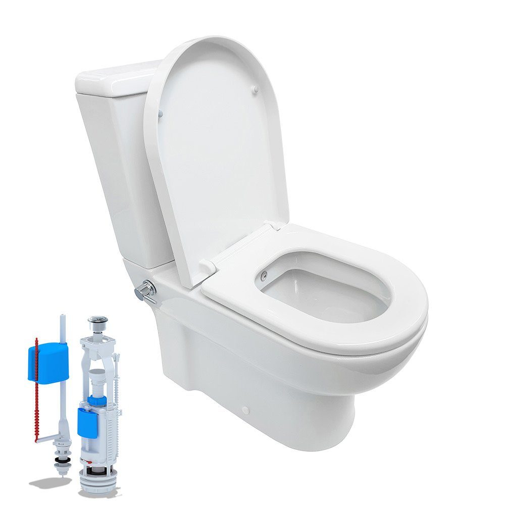 Belvit Tiefspül-WC BV-SW2001 KomplettSet, Stand-WC Taharet Kombination inkl günstig online kaufen