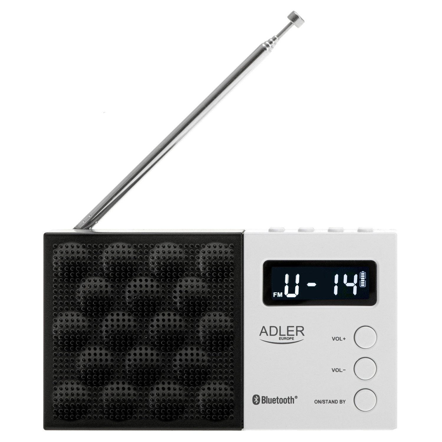 Adler AD 1908 Radio (1,2 W, mit LCD-Display, Bluetooth 5.0, PPL AM/FM Radio)