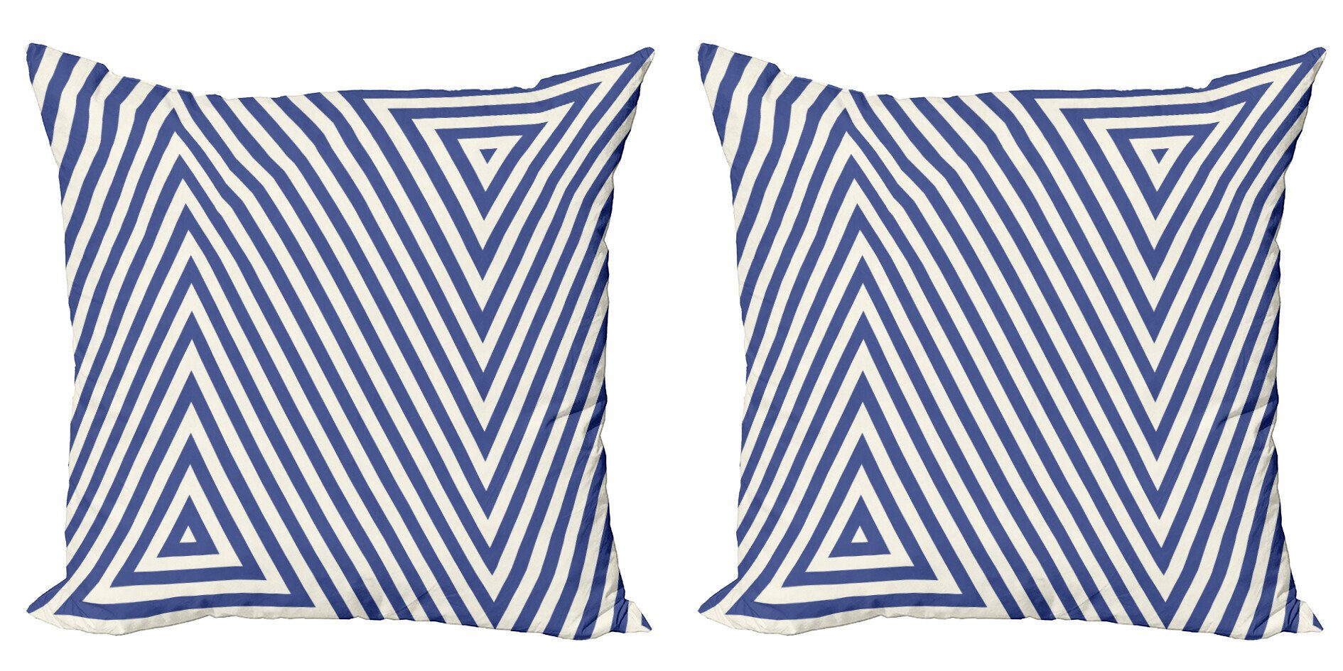 and Modern Kissenbezüge Accent Digitaldruck, Stripes Geometrisch Doppelseitiger Abakuhaus Triangle Stück), (2