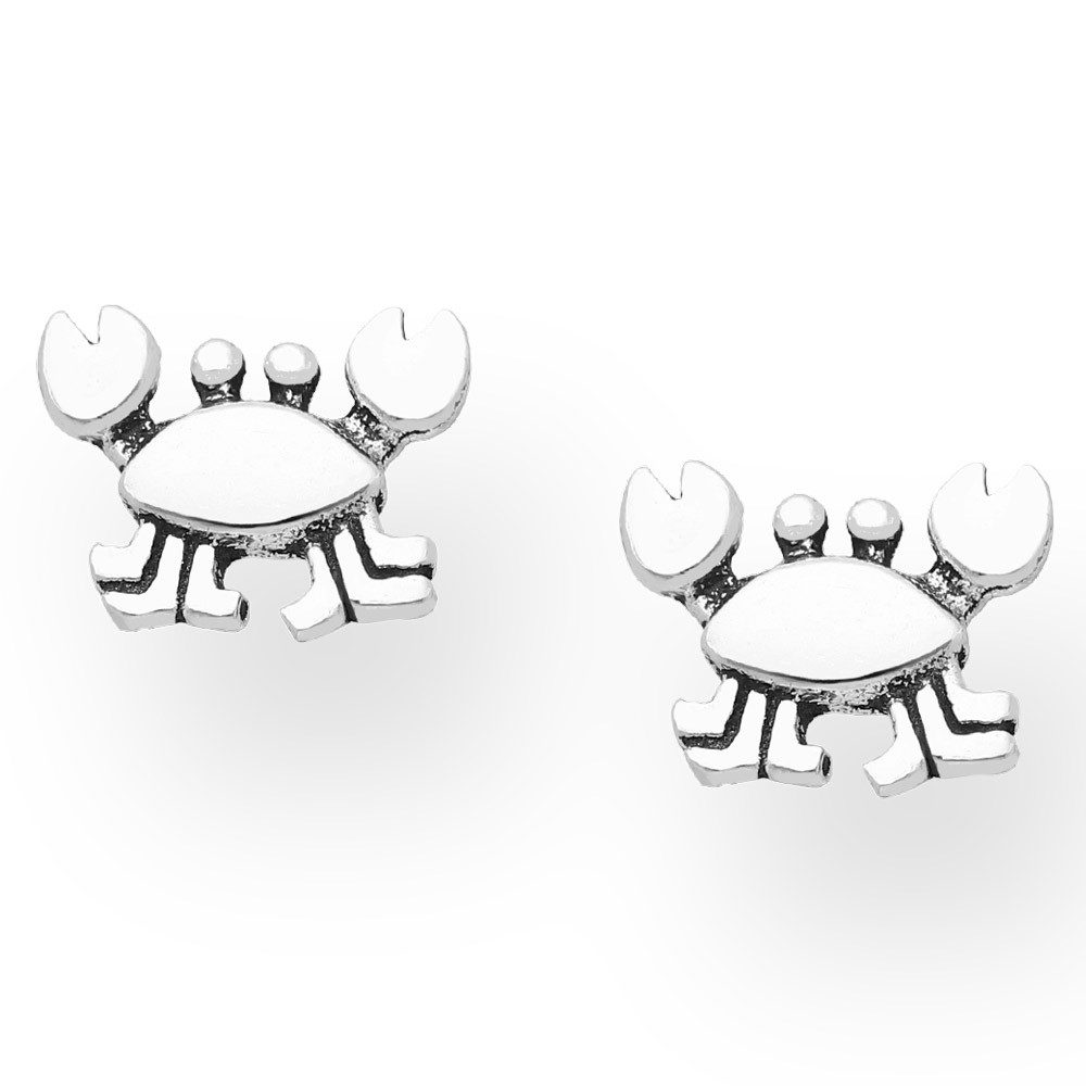 Paar Ohrstecker Ohrstecker Strandkrabbe: Ohrringe Silber 925