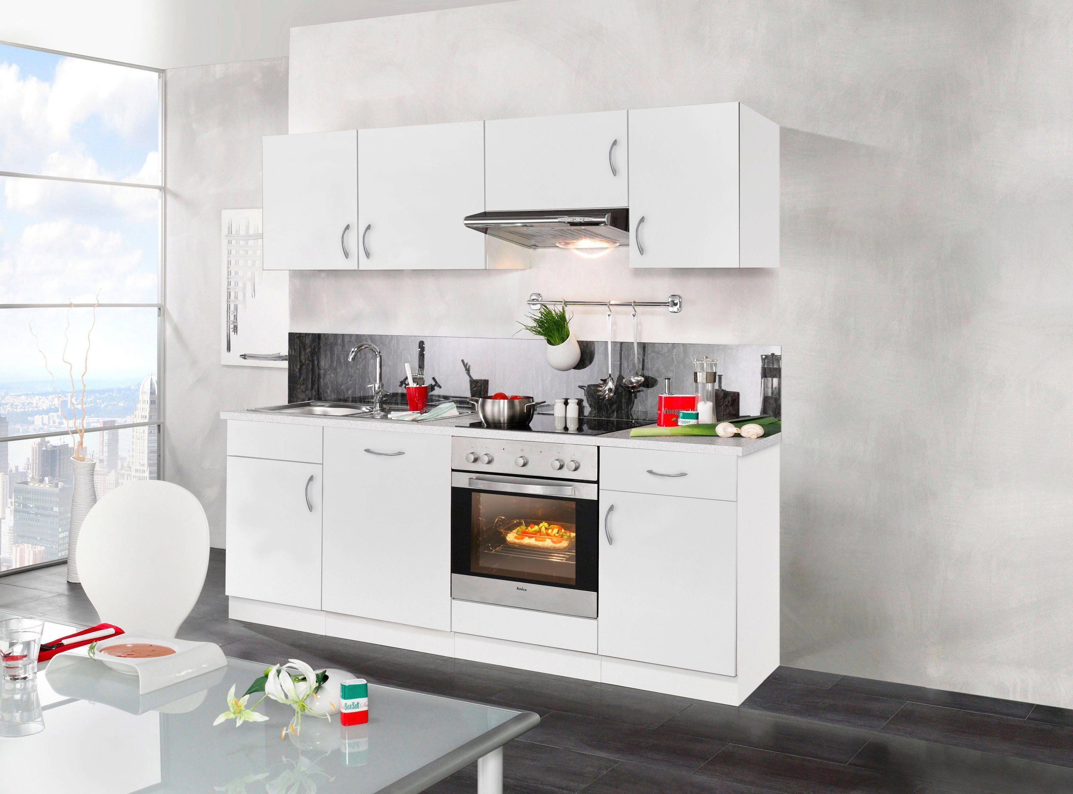 cm Küchen Küchenzeile mit Breite Valencia, 220 E-Geräten, wiho