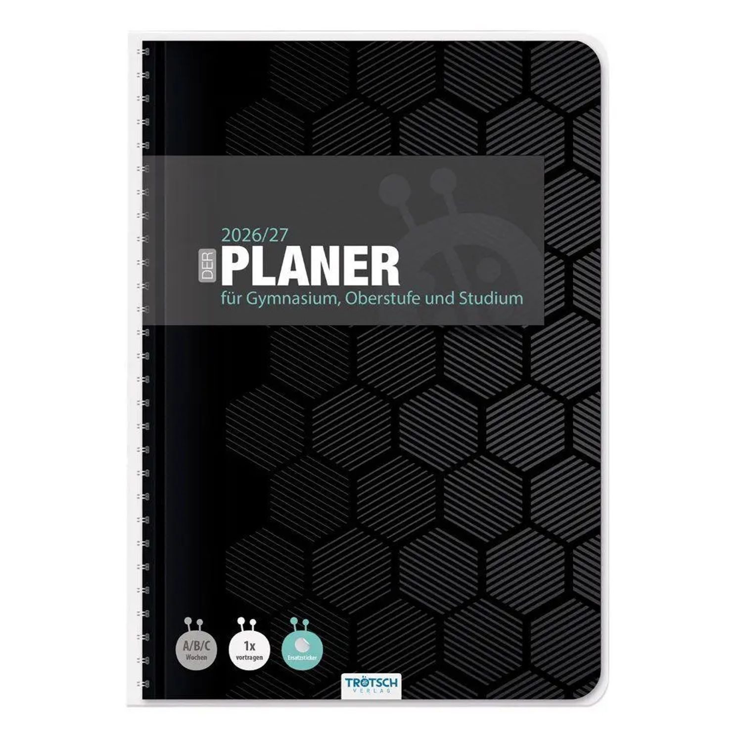 Trötsch Verlag Schülerkalender TRÖTSCH - Gymnasialplaner Dark 26/27