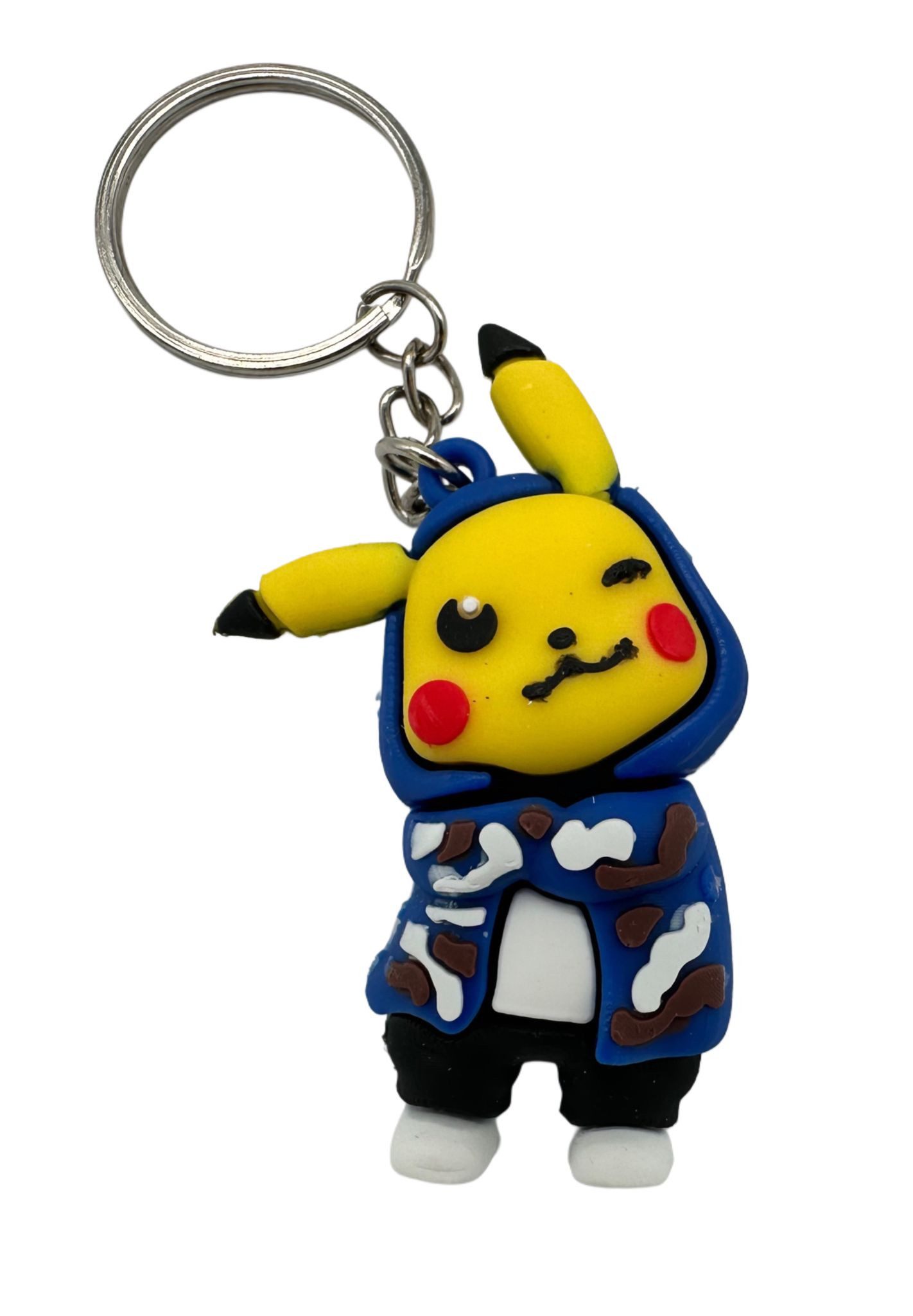 soma Schlüsselanhänger Schlüsselanhänger Pokemon Pikachu Mini Anhänger Geschenk Cartoon blau, Schlüsselanhänger Haustierschlüsselanhänger Geschenk Hund Frau Herren