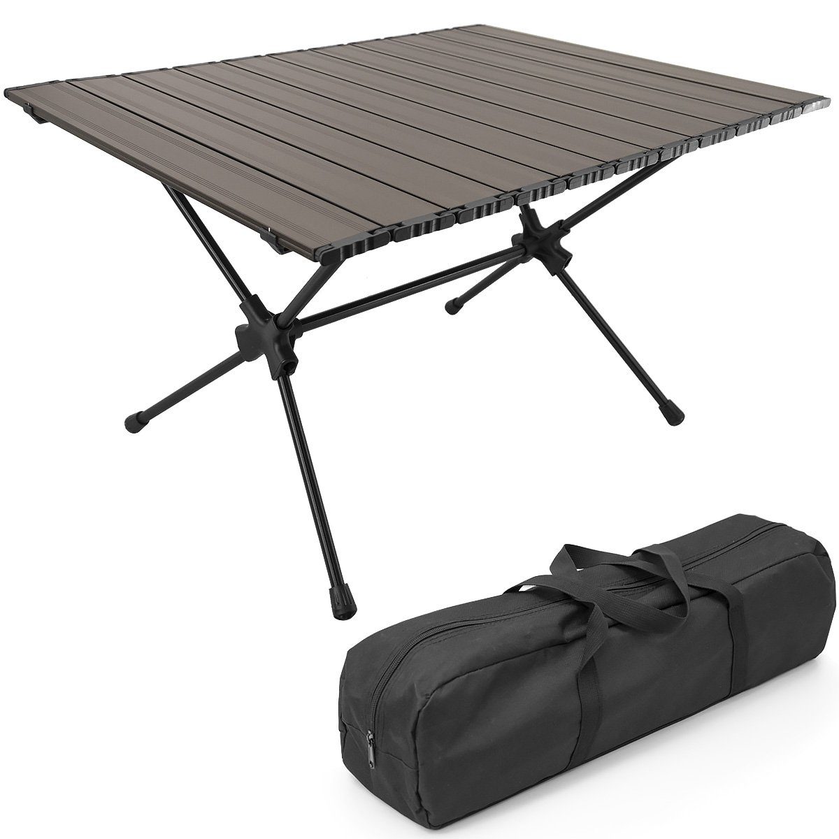 MidGard Campingtisch leichter Falttisch aus Aluminium, Klapptisch mit Tragetasche, Tisch