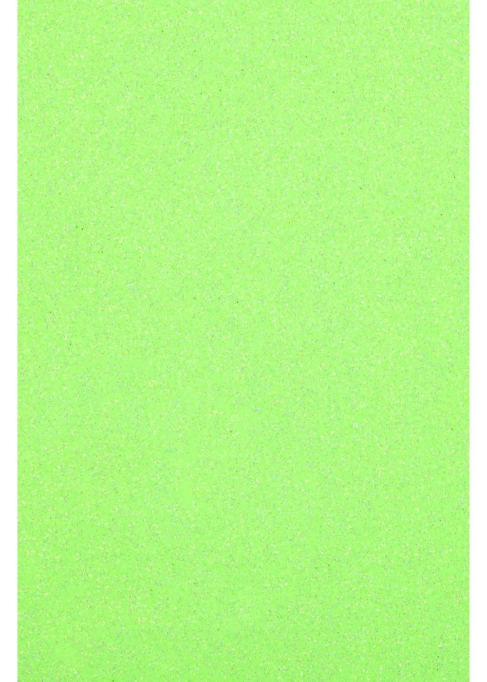 Hilltop Transparentpapier Glitzer perfekt zum Plottern Transferfolie/Textilfolie Green zum Neon Aufbügeln