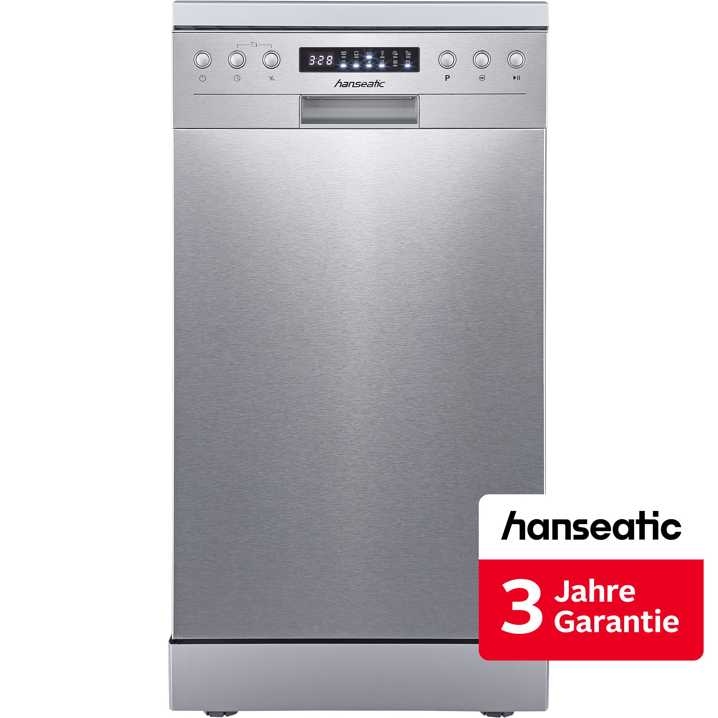 Hanseatic Standgeschirrspüler HG4585C10J7610DS, 10 Maßgedecke, inkl. 3 Jahre Herstellergarantie