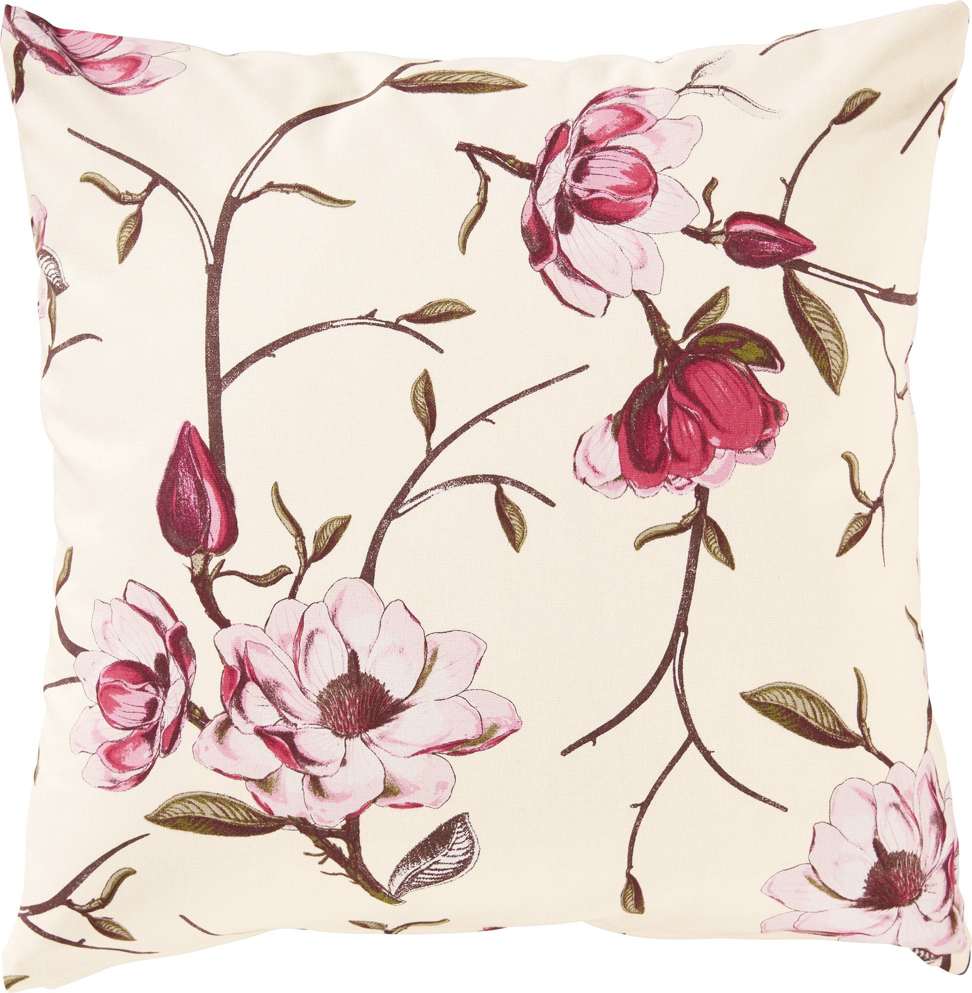 Erwin Müller Kissenbezug Kissenhülle "Magnolie", fleckabweisend Blumen