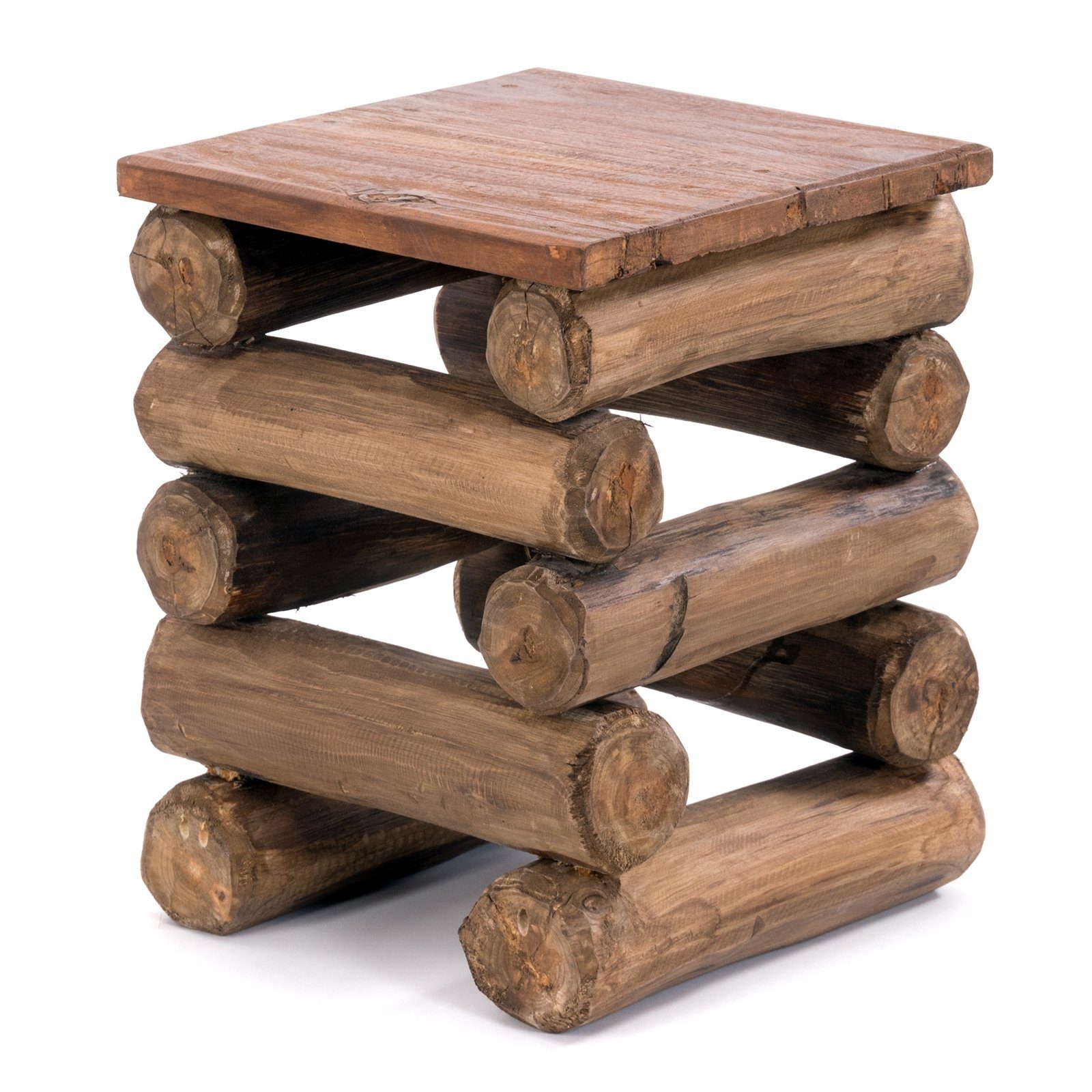 DESIGN DELIGHTS Hocker HOCKER "BLOCK 38", 30x30x39cm (BxTxH), Altholz Holz günstig online kaufen