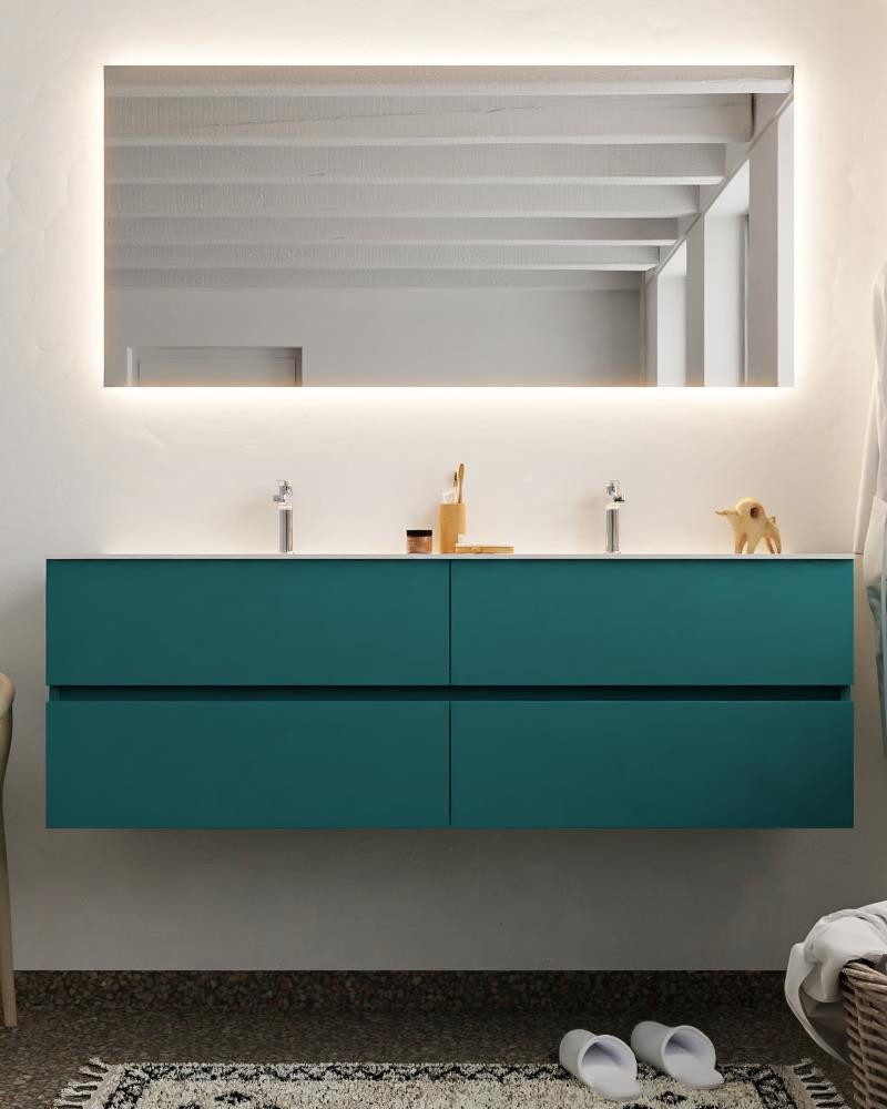 Waschtisch set ozeanblau vica 150 cm NV76341897