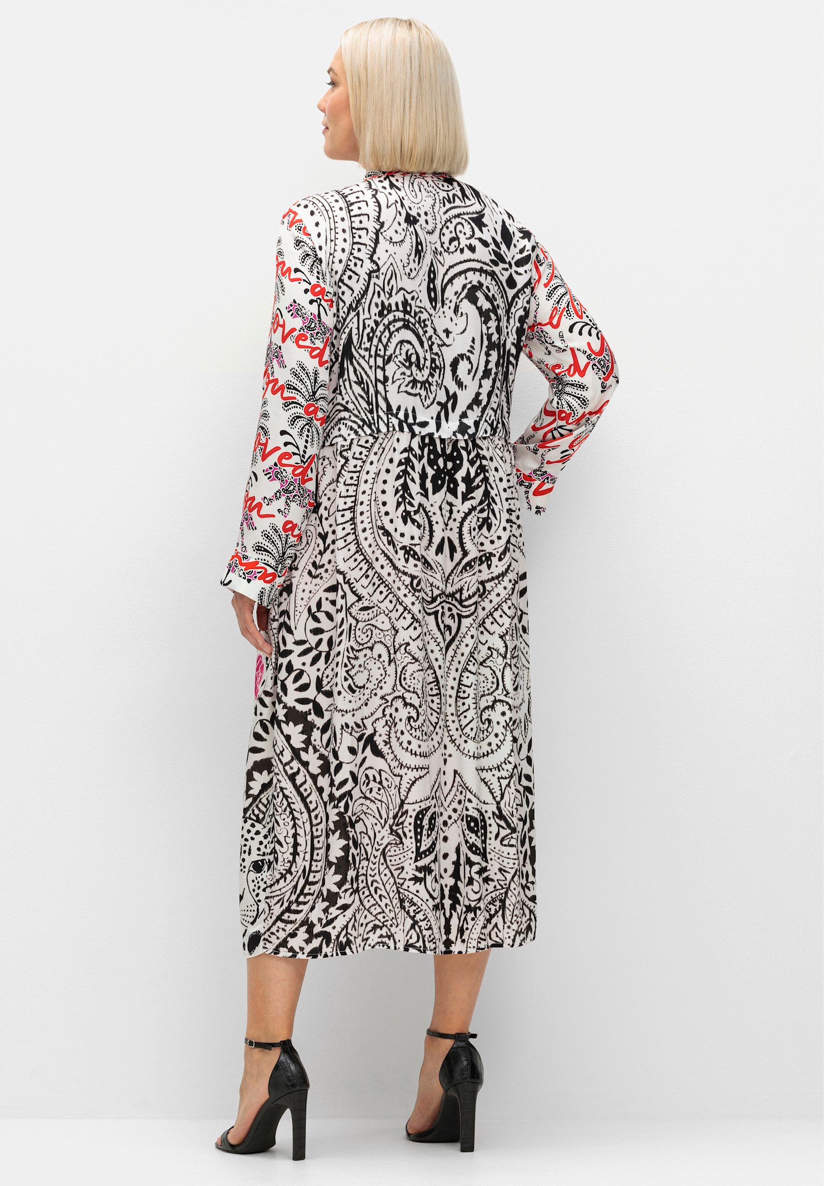 Sheego Etuikleid Druckkleid .