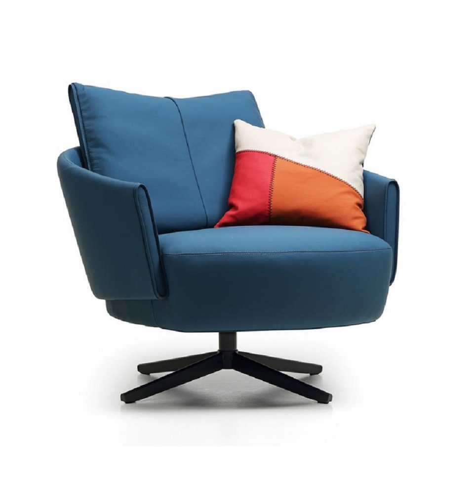 Neu JVmoebel (1-St., in Europe Made Sessel Sessel), Sessel Wohnzimmer Design Relax Drehbar Textil Luxus Sessel