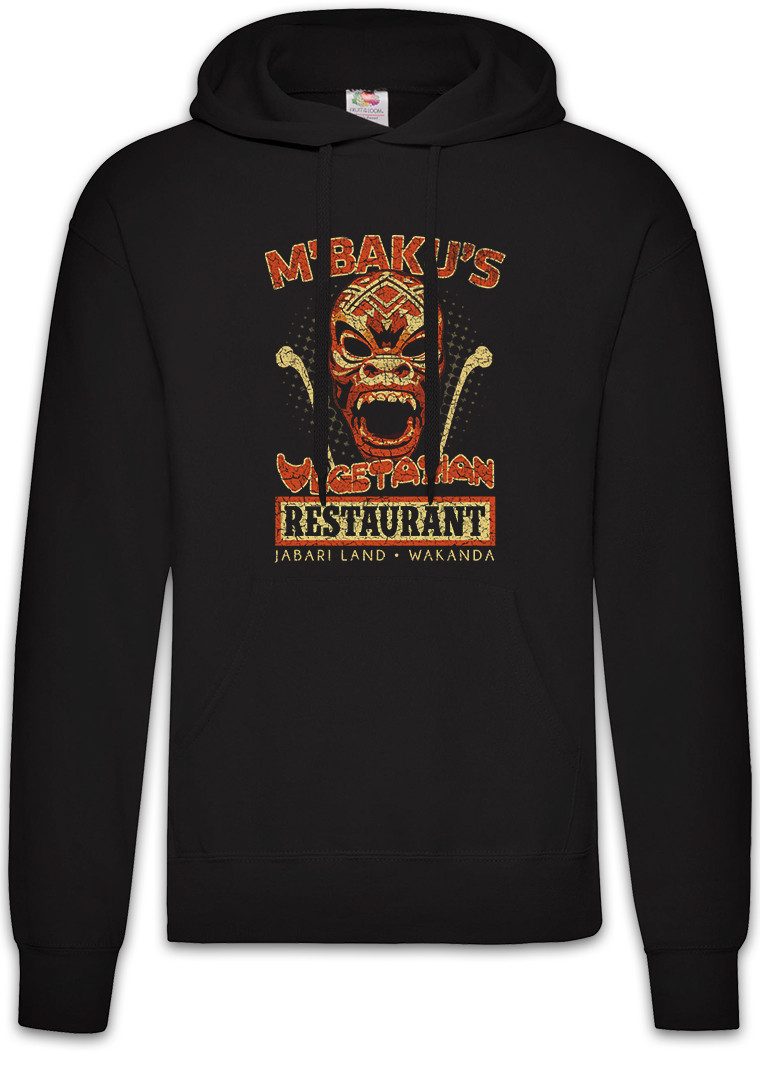 Hoodie M'Baku's Vegetarian Restaurant Herren Hoodie Black Kingdom Chadwick