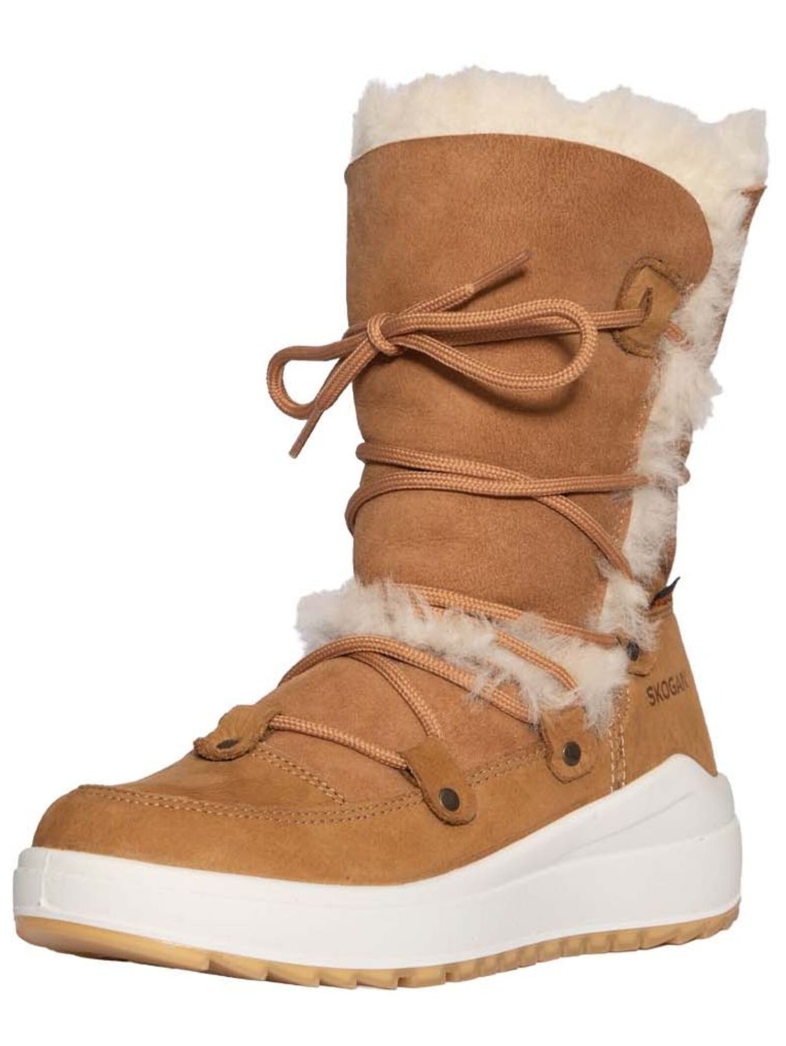 SKOGAN SKOGAN Stiefelette Nubukleder Schnürstiefelette