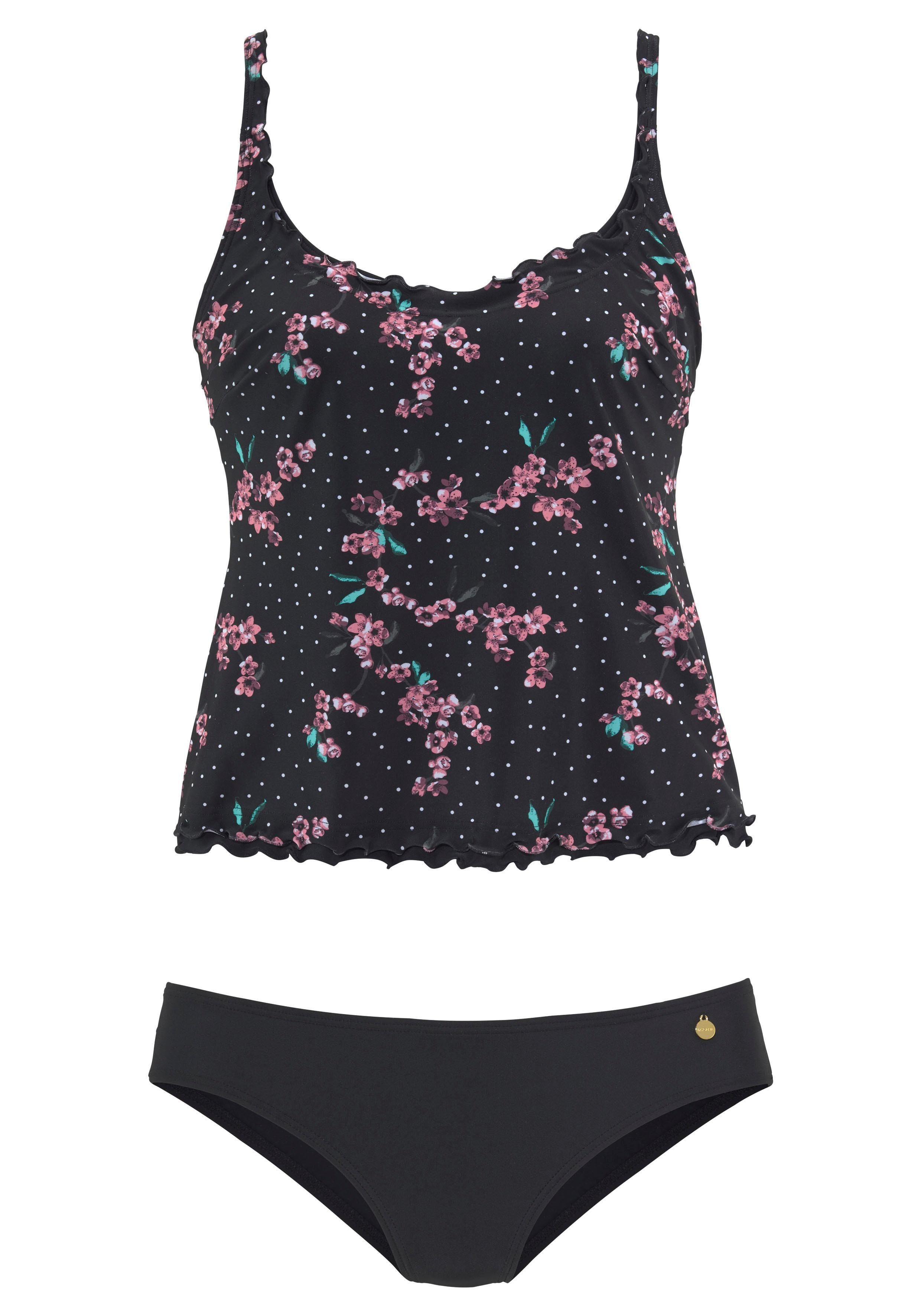 LASCANA Bügel-Tankini mit Rüschenkante günstig online kaufen