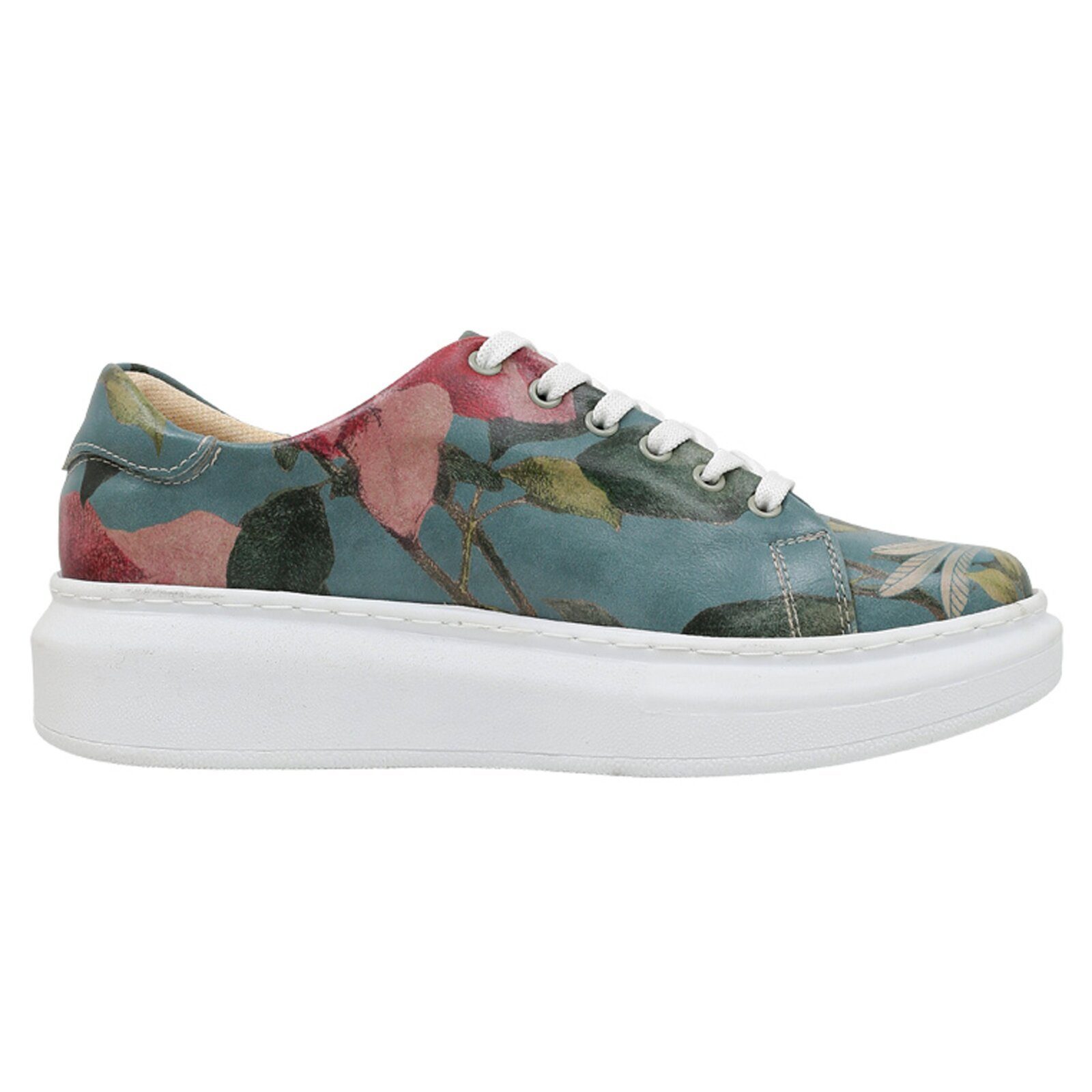 DOGO Myra Low-Top Sneaker Smell The Flowers Damen Sneaker, Myra Plateausneaker Handgefertigt