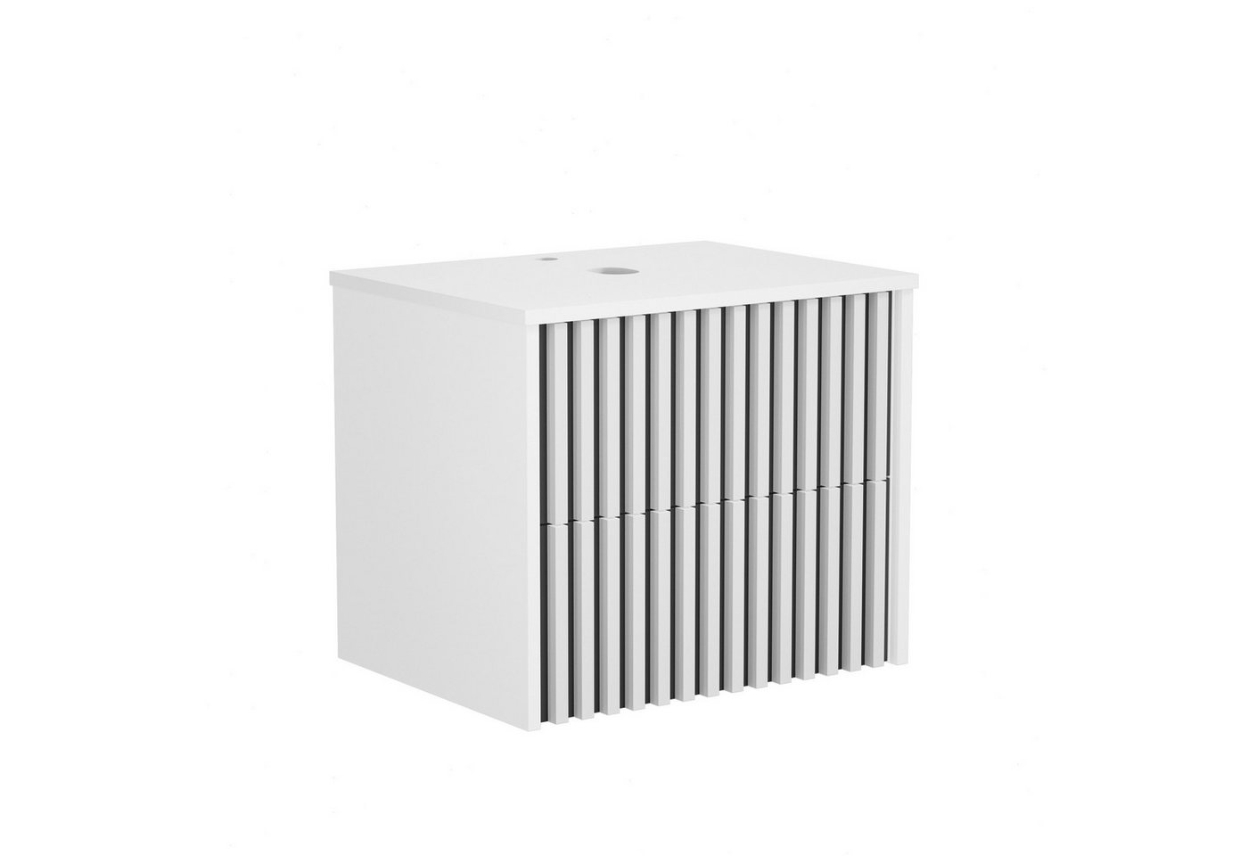 UEV Unterschrank Waschbeckenunterschrank Hängeschrank Badezimmerschrank Wandschrank (Badmöbel, Badezimmmer Schrank) Soft-close Schubladen,Waschbeckenunterschrank mit 2 Schubladen