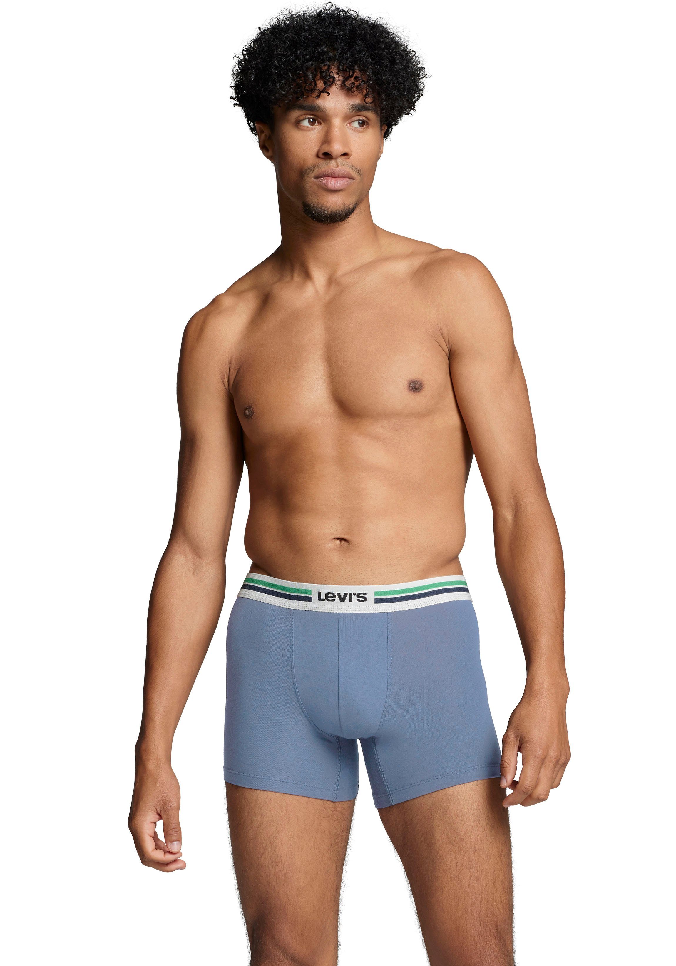 Levi's® Langer Boxer (Packung, 2-St) mit Logo-Webbund