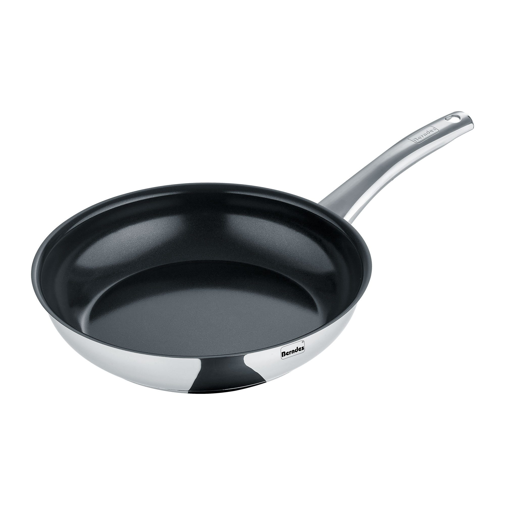 Berndes Bratpfanne 28 cm für jeden Tag, Edelstahl, poliert - Napoli PFAS-frei, Edelstahl