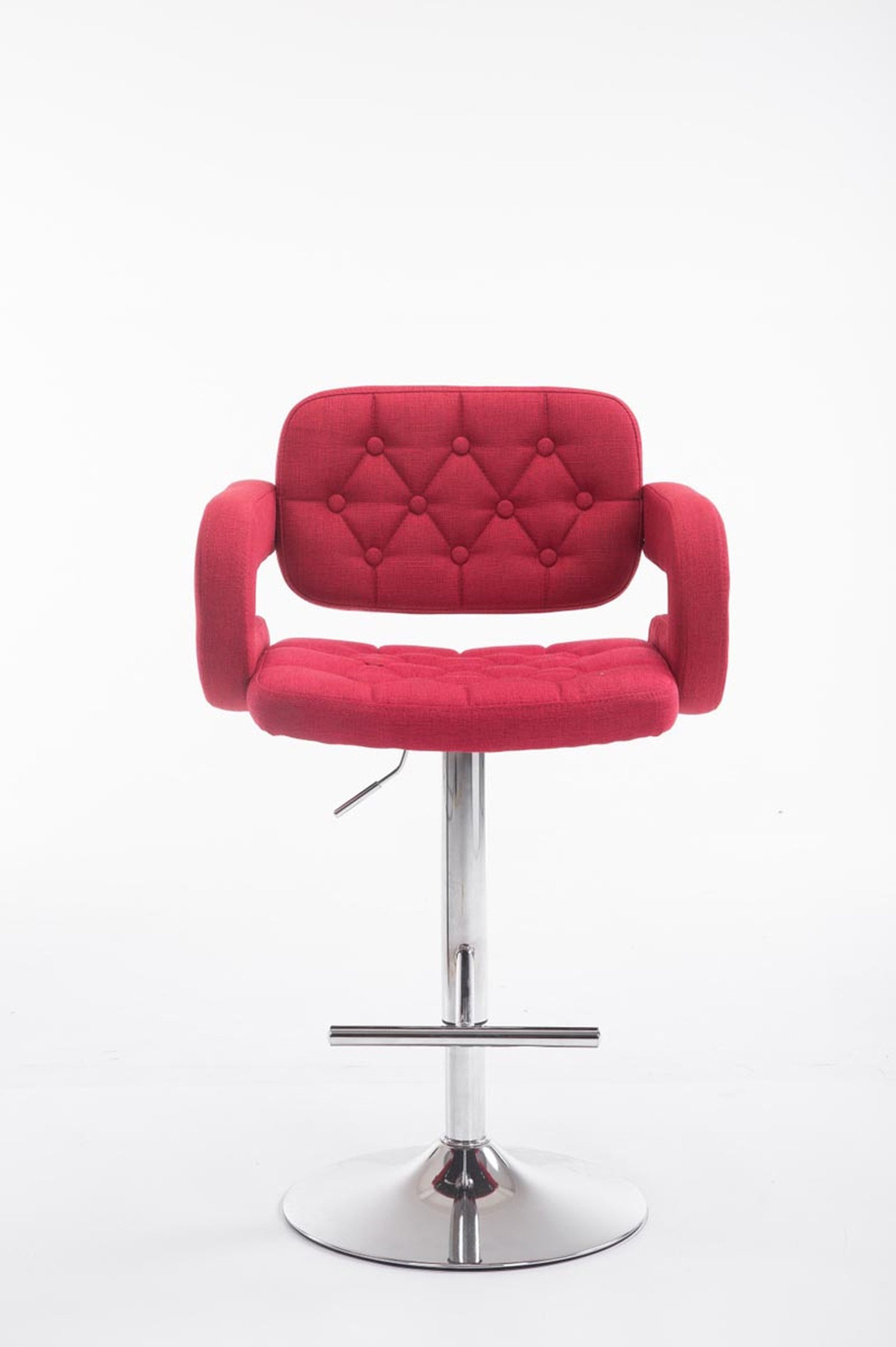 TPFLiving Barhocker Stoff (Barstuhl mit Rückenlehne günstig online kaufen