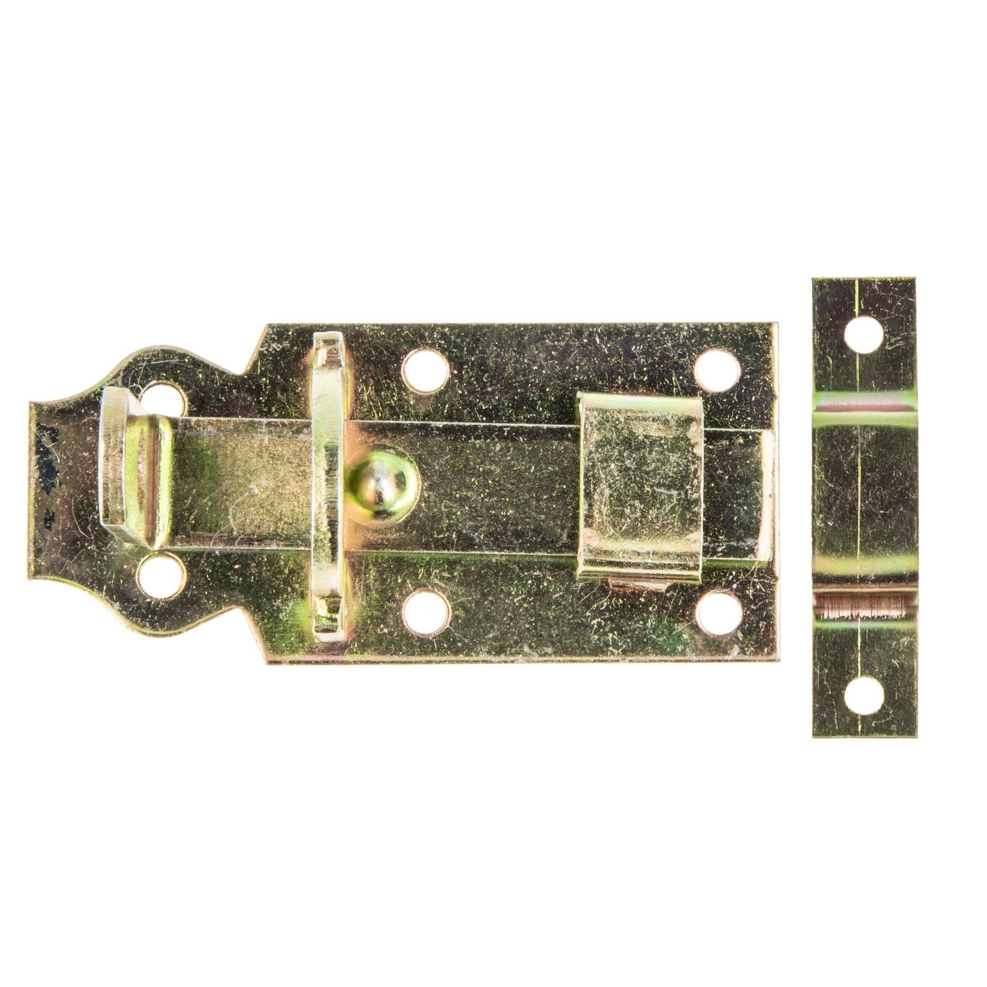 MASTERPROOF PROFESIONAL Türriegel Schlossriegel gerade mit flachem Griff und Schlaufe, Stahl