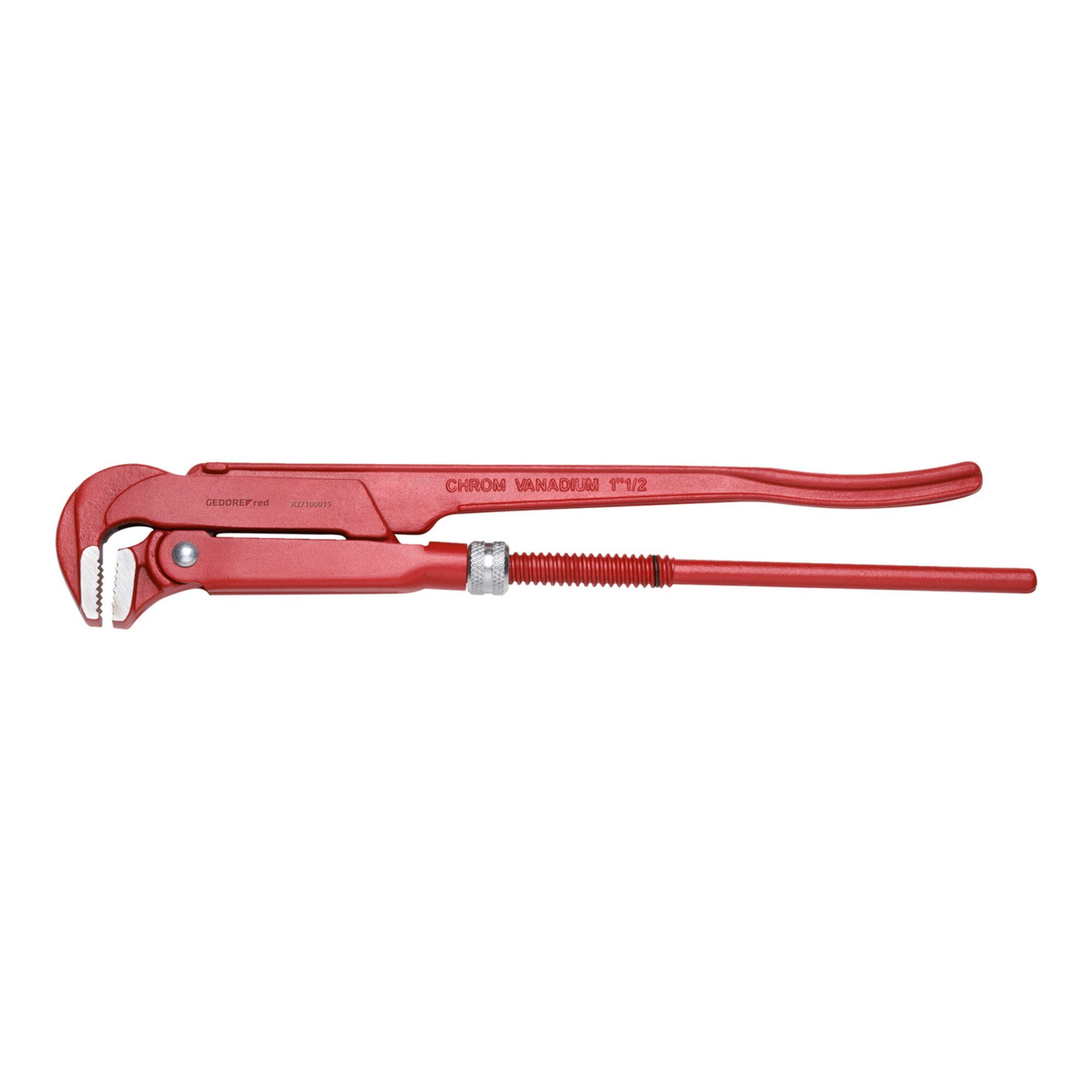 Gedore Red Rohrzange Gedore red 90° abgewinkelte Rohrzange, Spannweite 67 mm/2 Zoll, schwed
