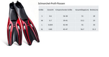 DTC GmbH Flosse Schnorchel-Profi-Flossen-Schwarz