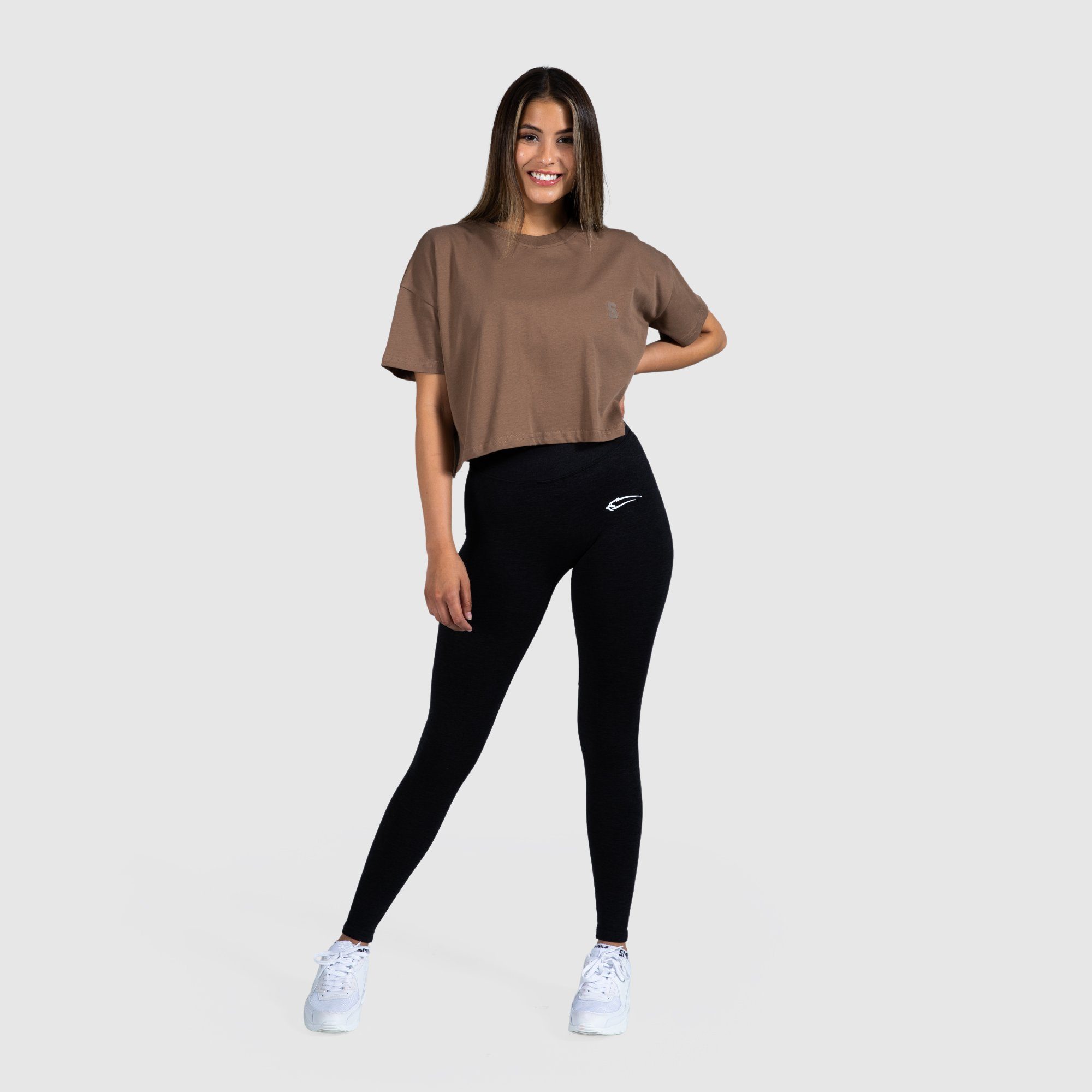 Smilodox T-Shirt 100% Baumwolle Oversize, Marleen Braun