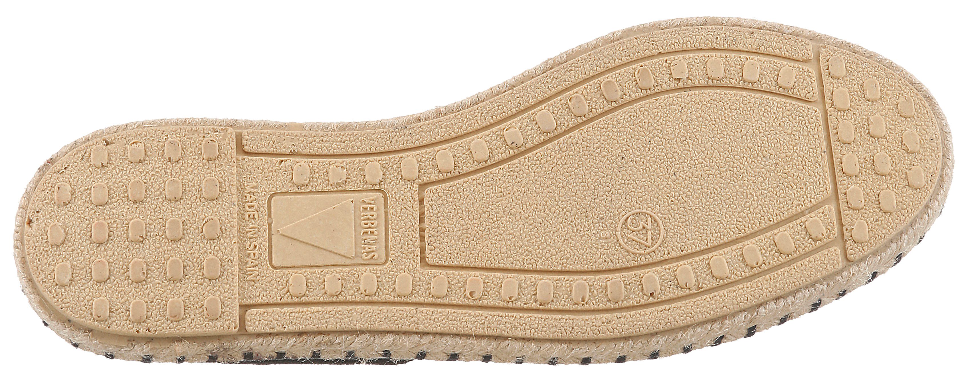 VERBENAS Espadrille Strandschuh, Sommerschuh, Loafer aus Veloursleder