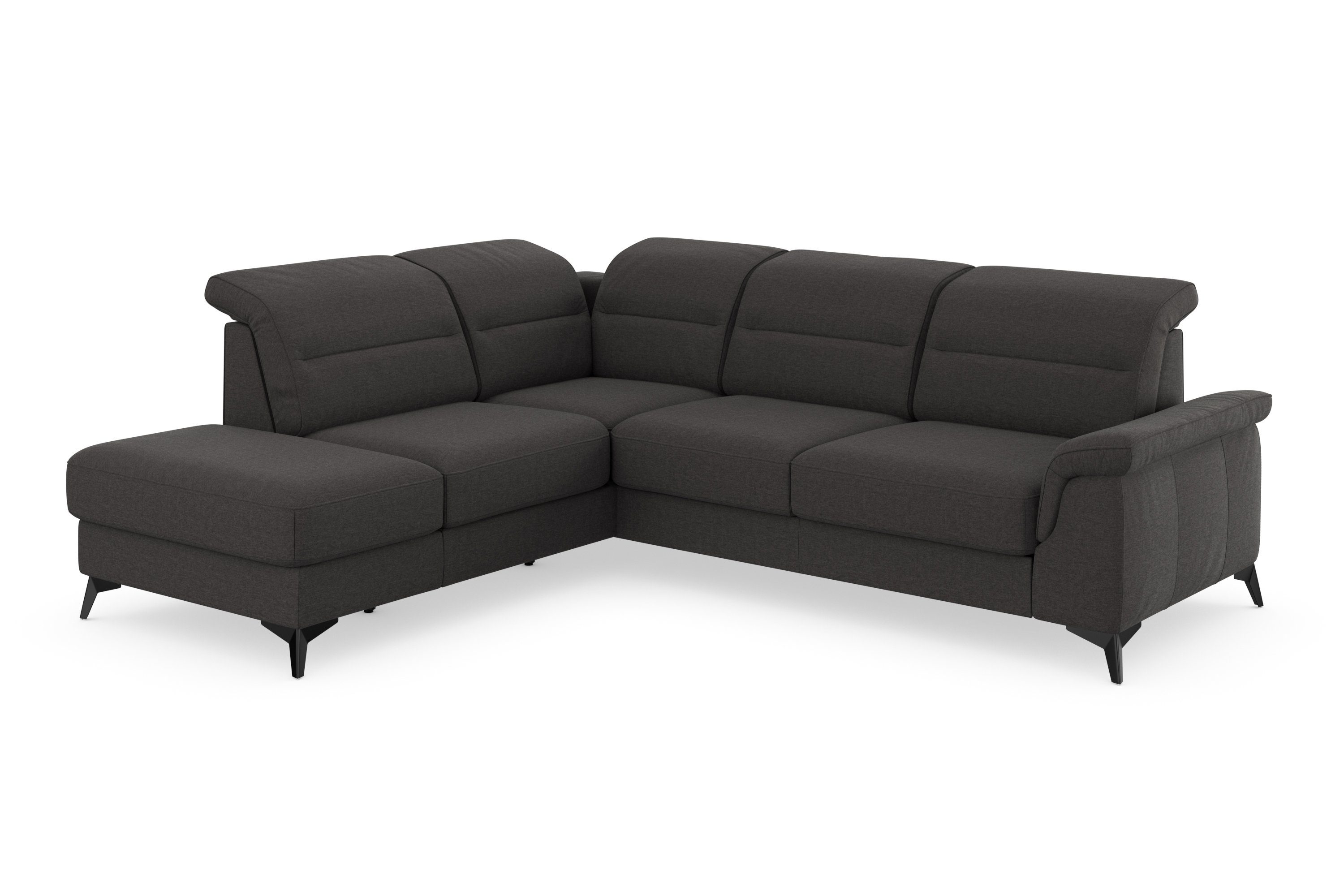 Kopfteilverstellung Ecksofa Armteilfunktion und sit&more Sinatra, mit mit optional mane,