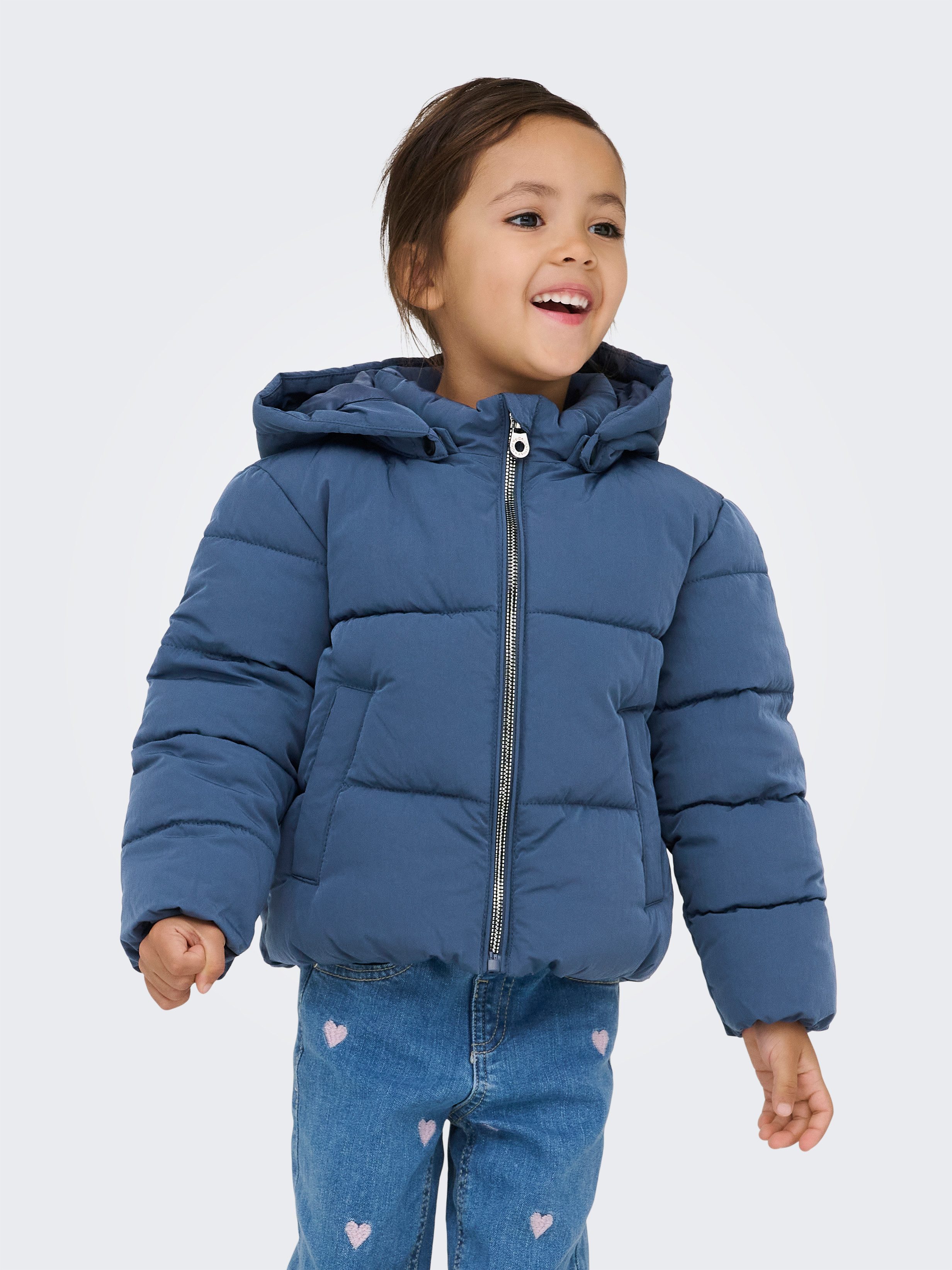 KIDS ONLY Steppjacke KMGDOLLY LIFE SHORT PUF JACKET OTW NOOS Materialmix