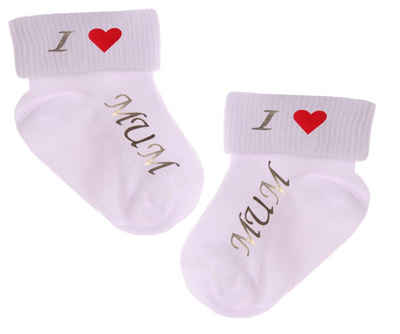 La Bortini Socken Baby Socken Erstlingssocken in Weiß ab 0Monate