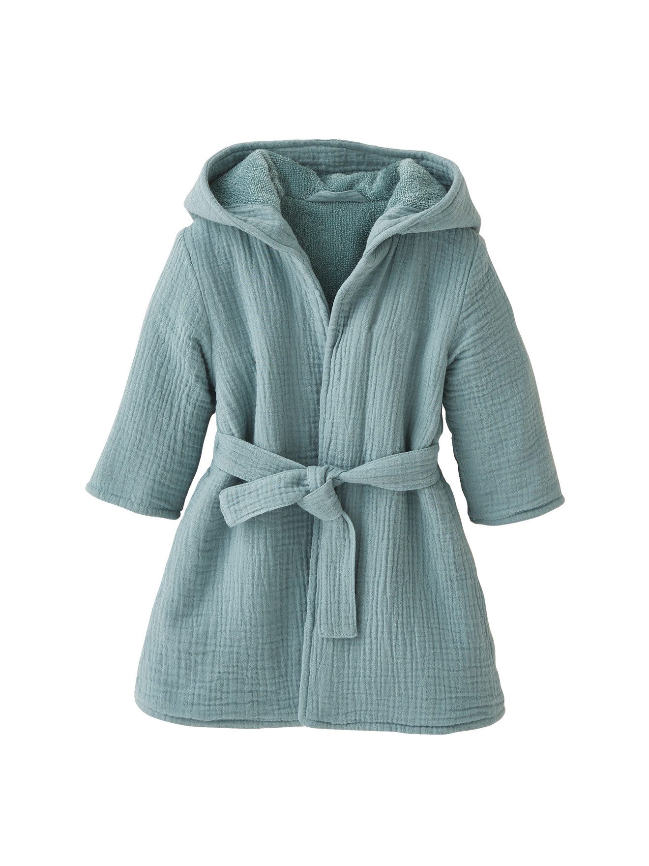 Bademantel Bio-Kollektion: Baby Tier-Bademantel mit Musselin