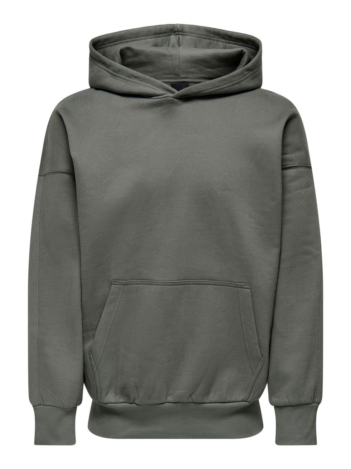 Baumwolle 22026661 Gray LIFE aus ONLY ONSDAN Castor Hoodie SONS &