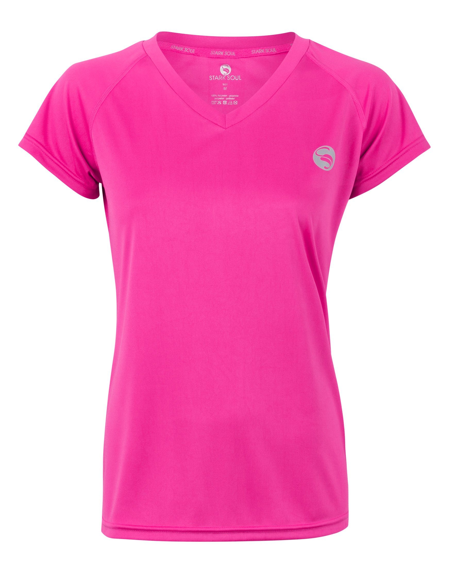 Stark Soul® Sporttop Sport Shirt aus Quick Dry Material - Schnelltrocknend Pink