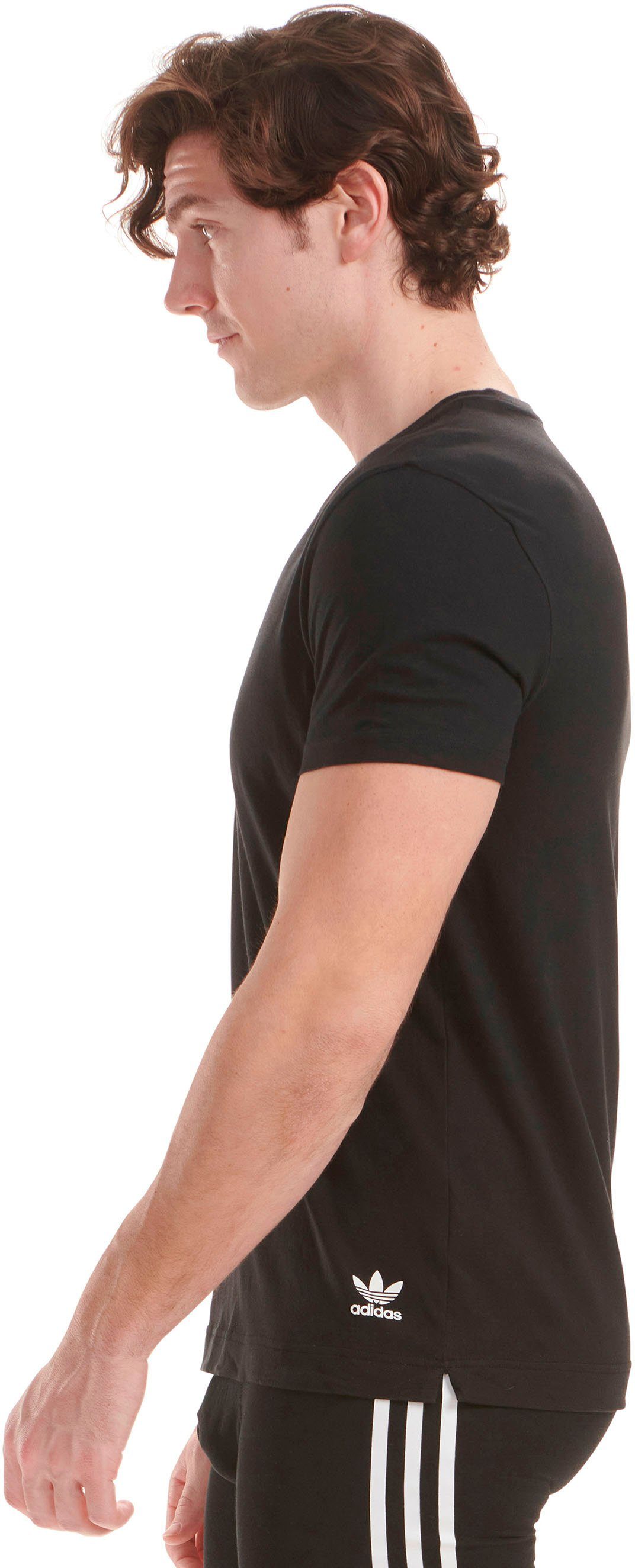 (Packung, black 2-St) adidas unifarben Unterhemd Originals