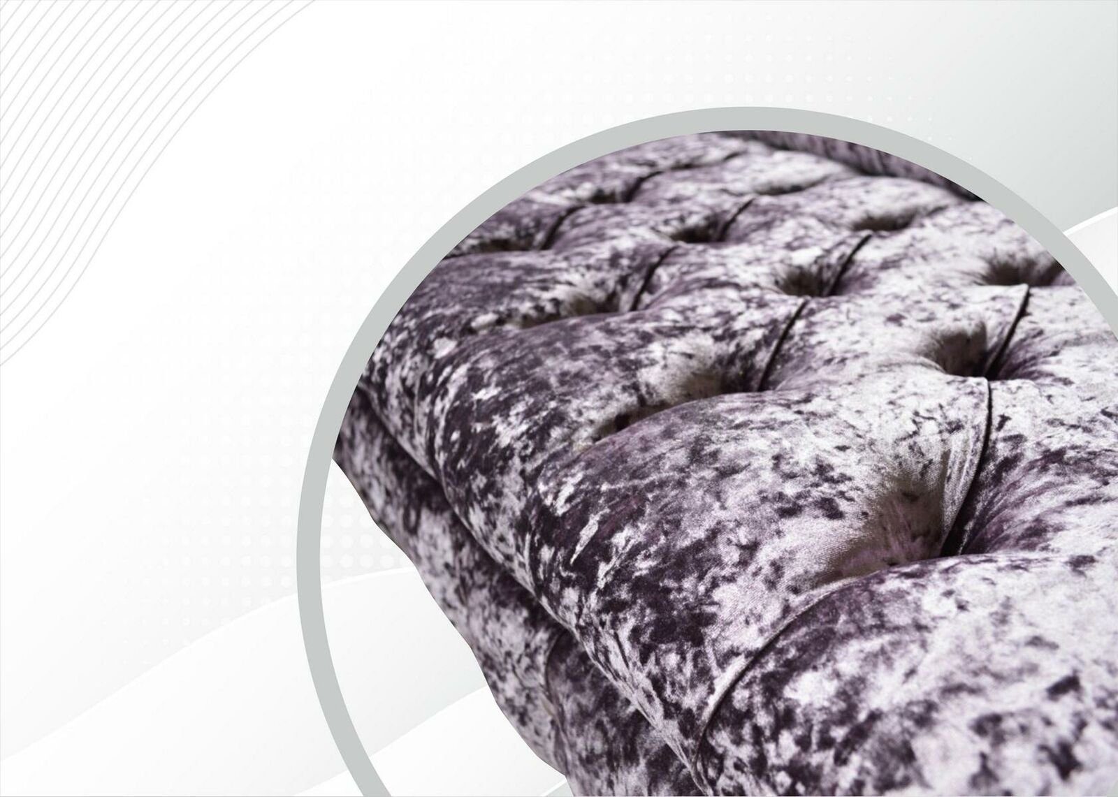 Chesterfield in Sofa Europe Made Chesterfield-Sofa Neu, Moderne luxus Violettes 3-Sitzer JVmoebel