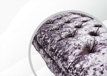 JVmoebel Chesterfield-Sofa Moderne Violettes Chesterfield Sofa luxus 3-Sitzer Neu, Made in Europe