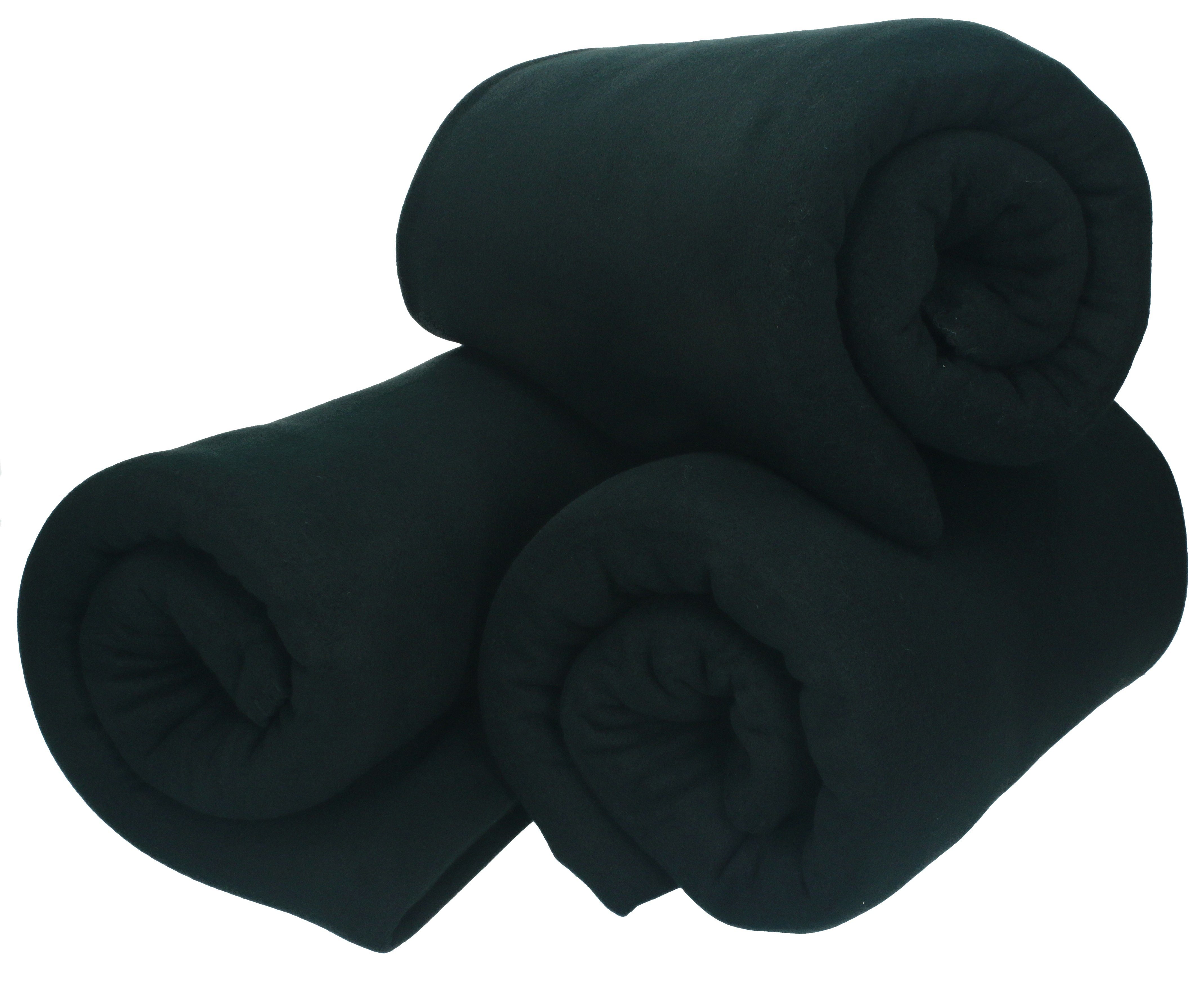 Wohndecke 3 Stück Fleecedecke Kuscheldecke Sofadecke günstig online kaufen